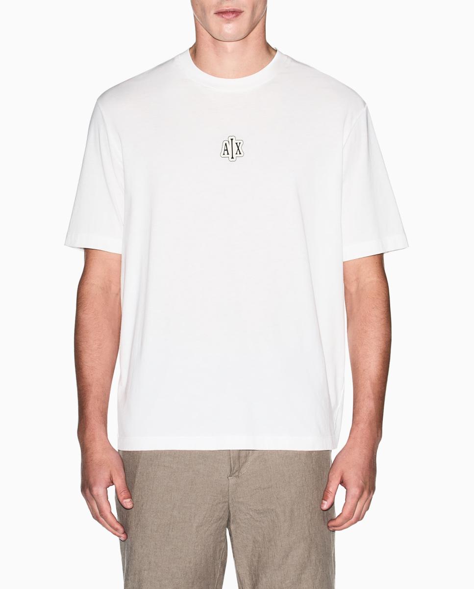 Imagem 0 de T-shirt de Manga Curta com Estampado Grande nas Costas