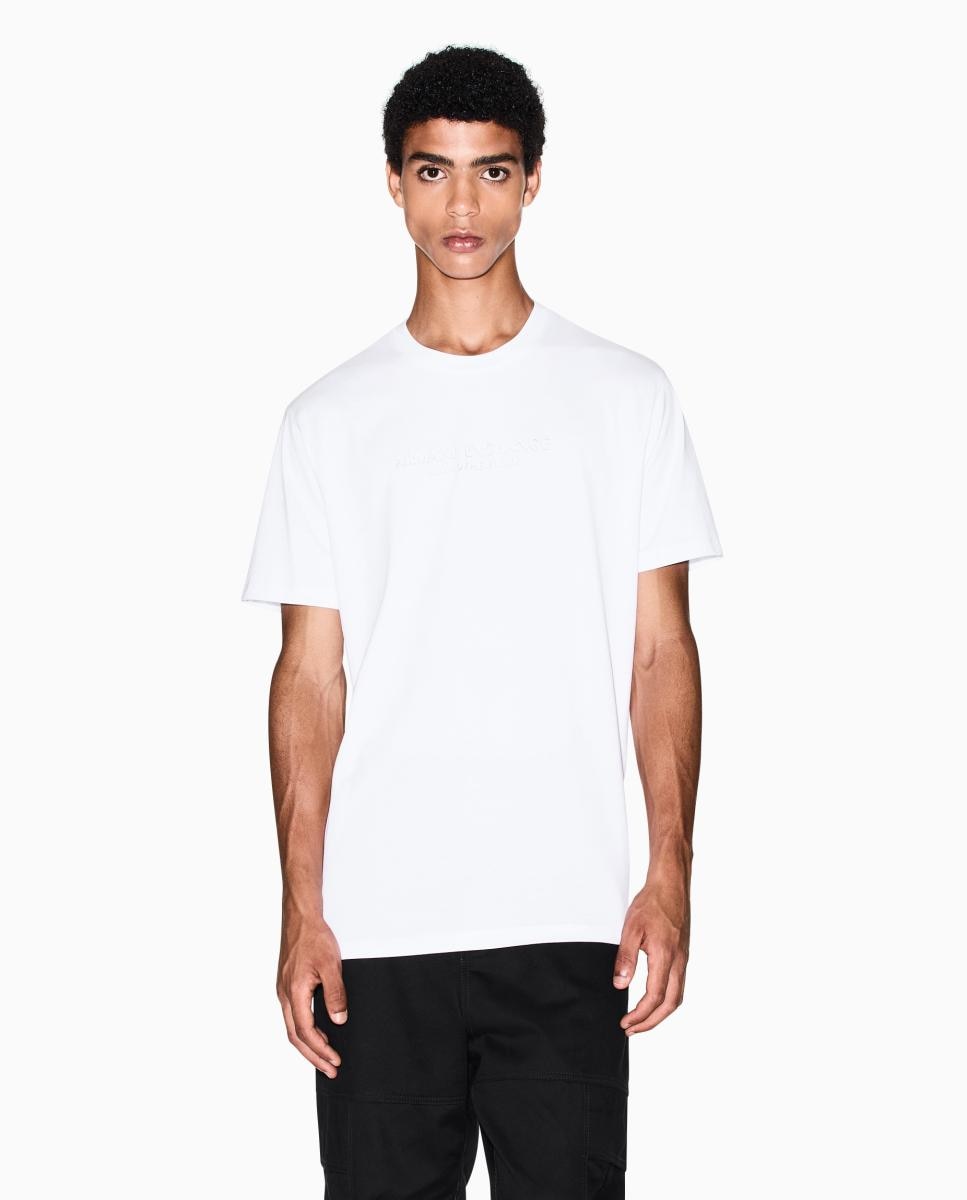 T-shirt de Manga Curta com Logótipo a Condizer Branco-1