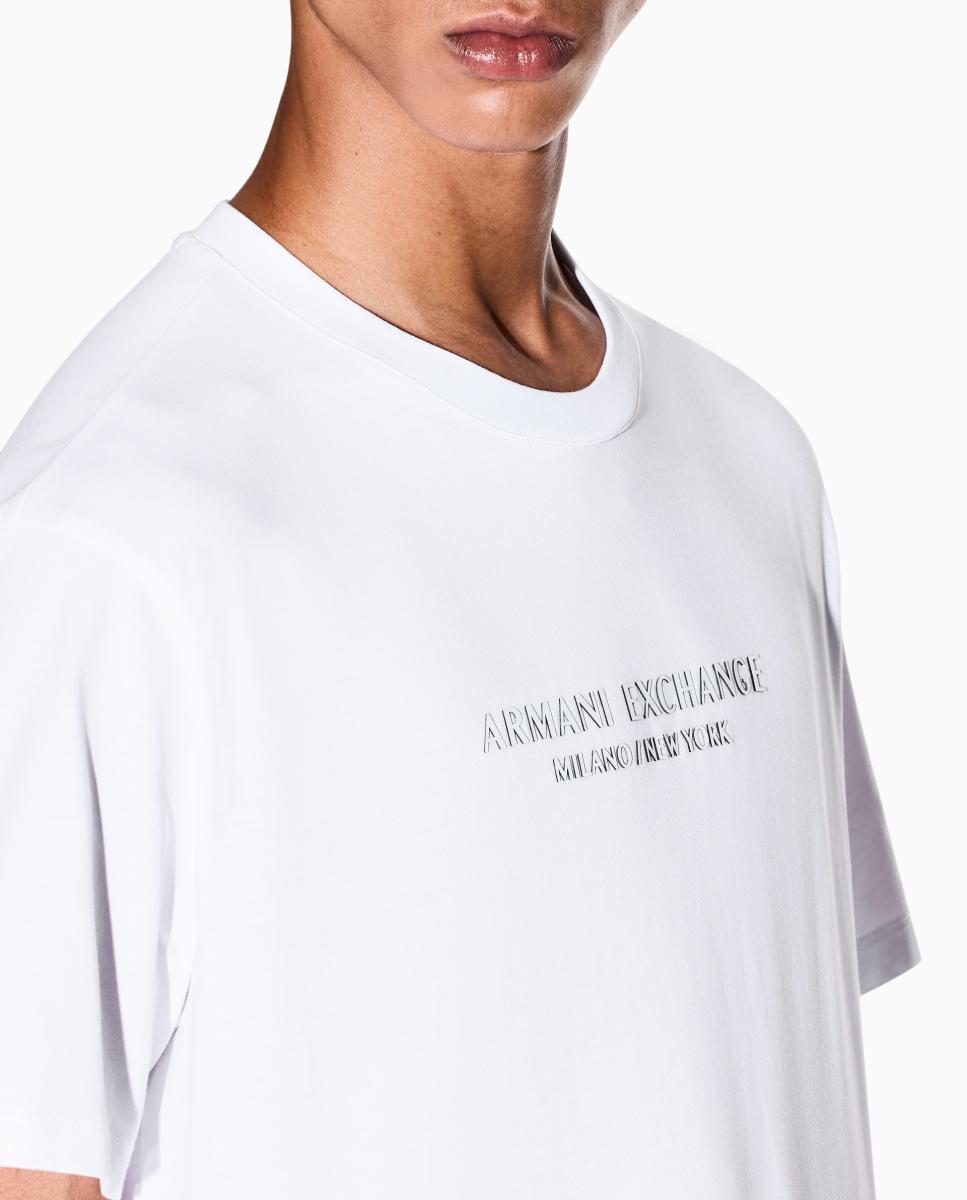 T-shirt de Manga Curta com Logótipo a Condizer Branco-3