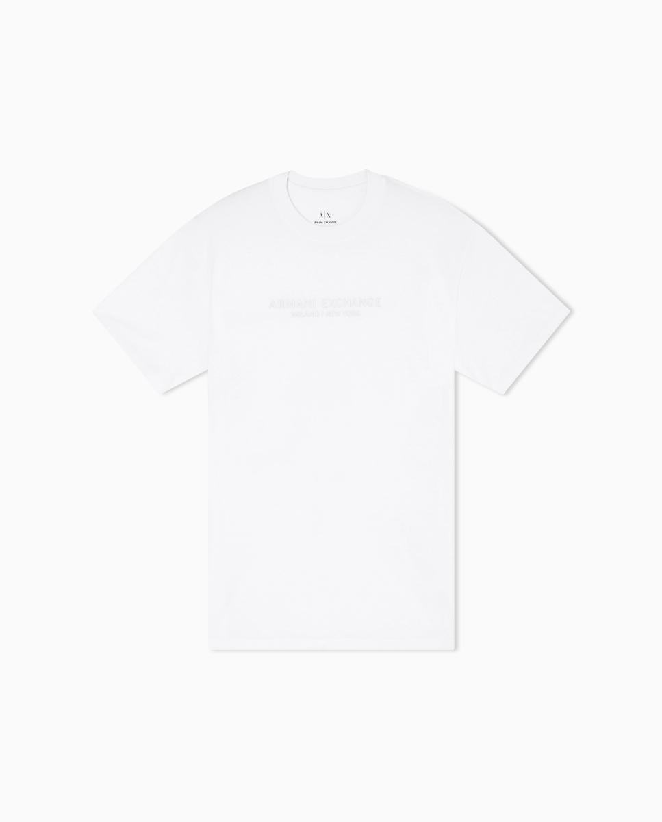 T-shirt de Manga Curta com Logótipo a Condizer Branco-4