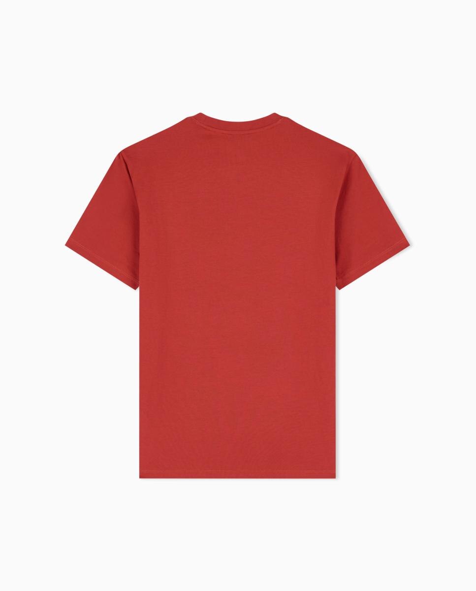 T-shirt de manga curta com logótipo à frente Coral-6