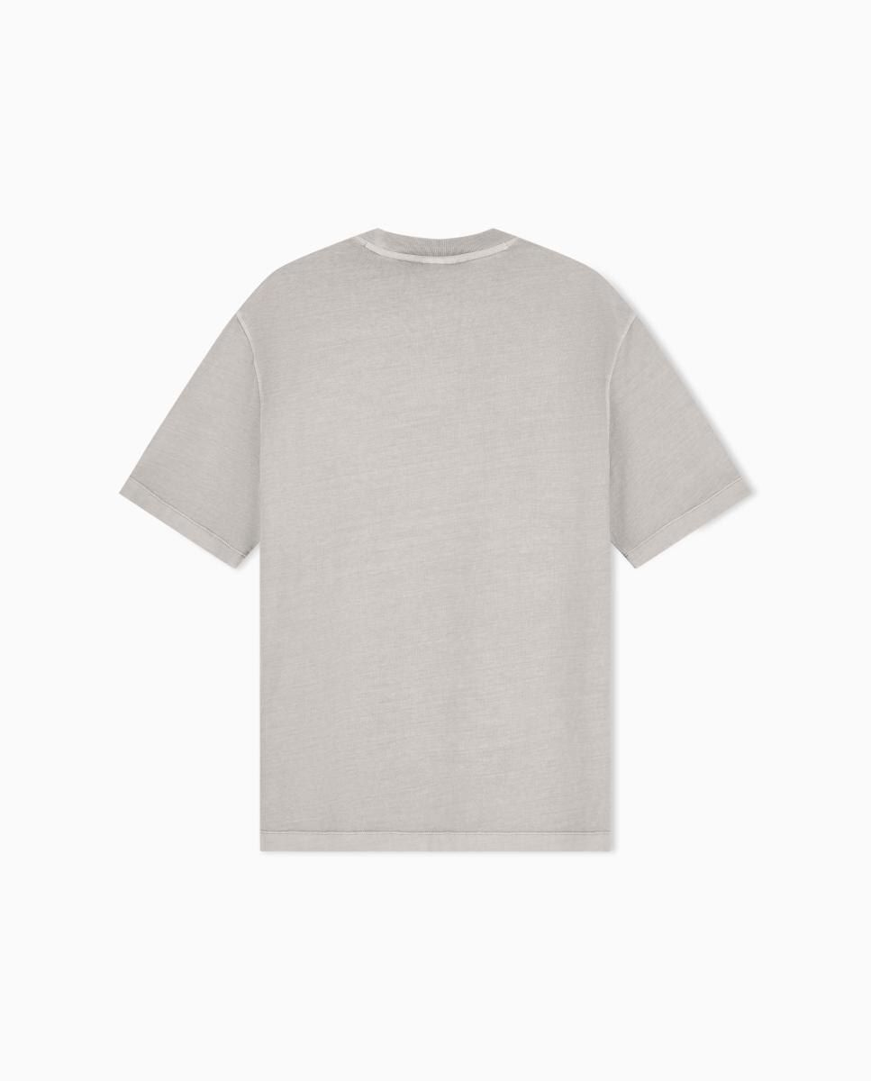 T-shirt de Manga Curta com Logótipo 1991 Taupe-6
