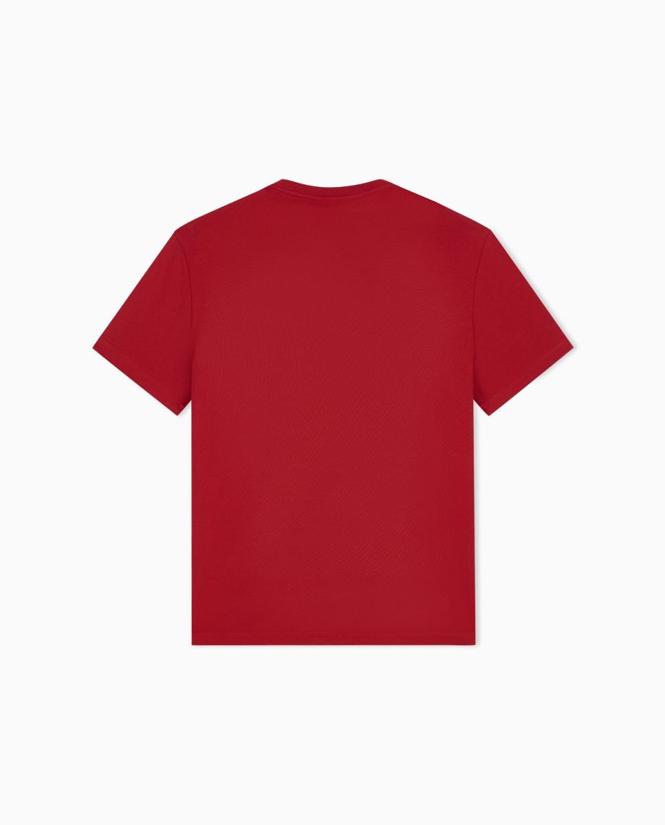 Camiseta de hombre manga corta con estampado - Armani Exchange - Burdeos Burdeos-8
