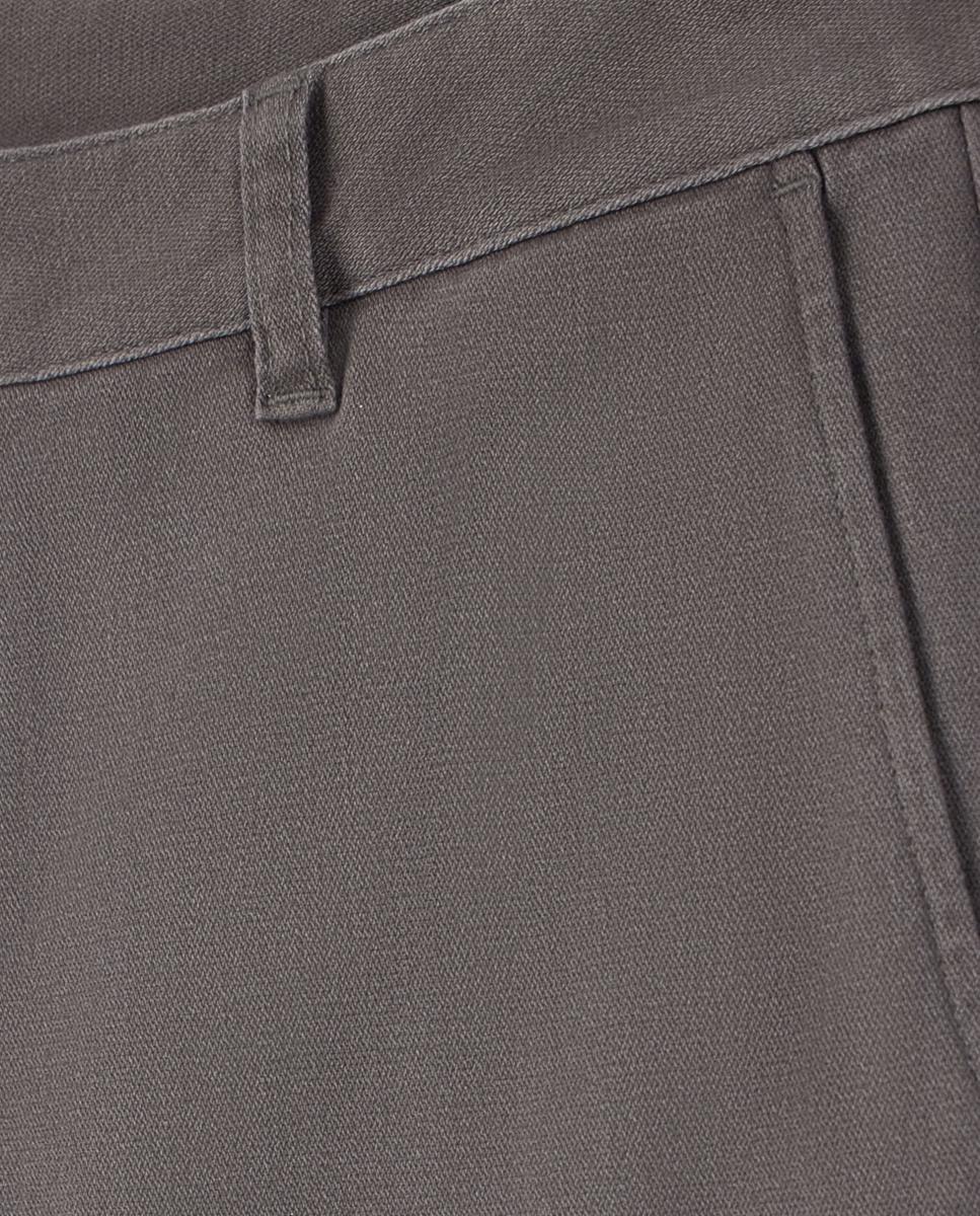 Calças Chino Regular Fit com Bolsos Cargo Taupe-6