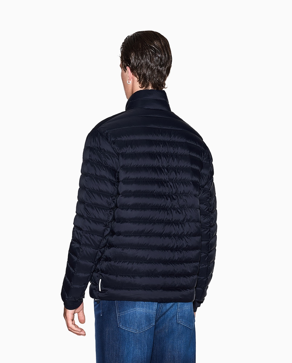 Plumífero de hombre acolchado con cremallera de doble carril - Armani Exchange - Azul marino Azul marino-2