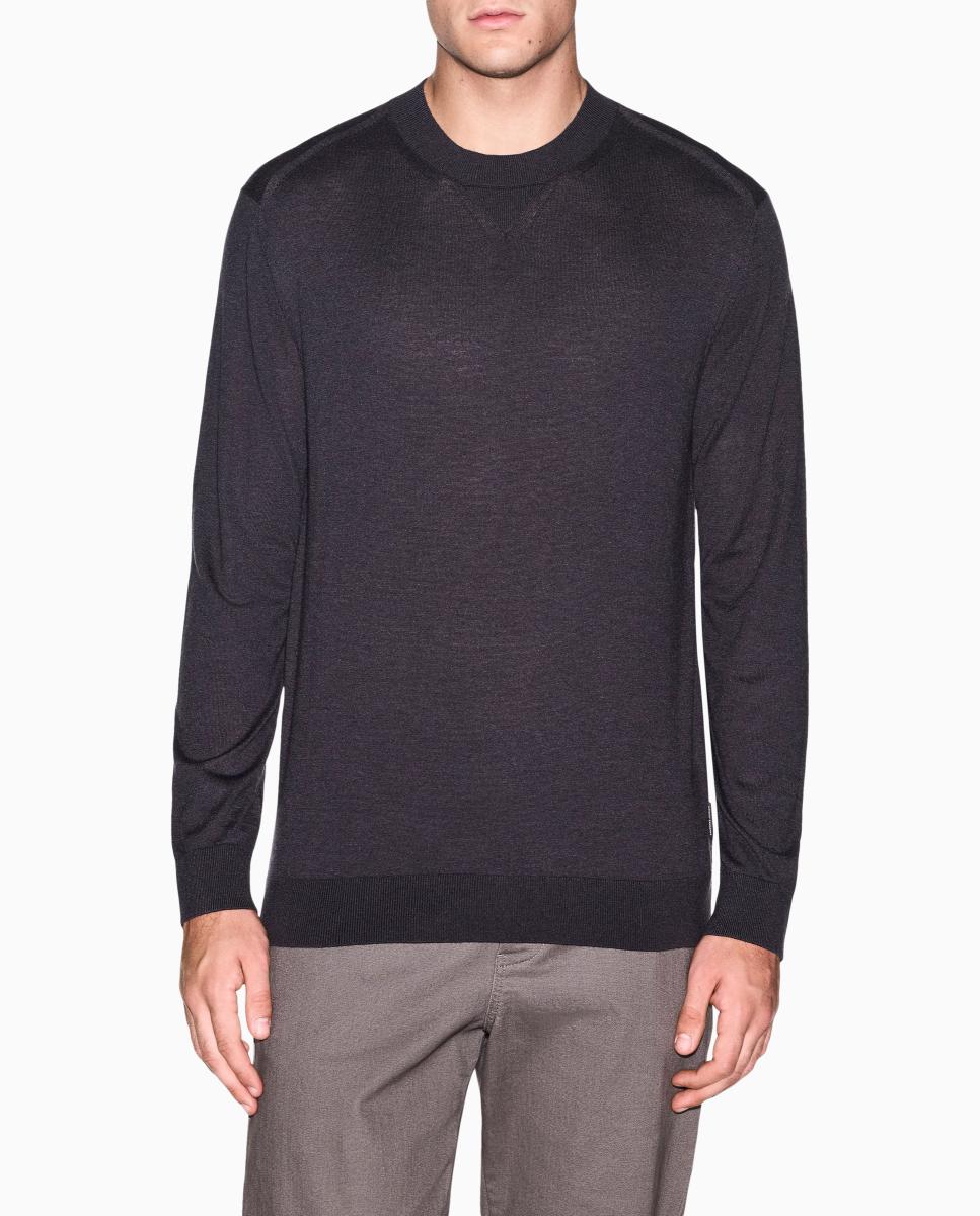 Imagem 0 de Camisola de Malha Lisa com Decote Redondo