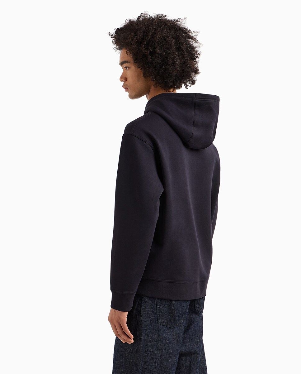 Sweatshirt com Logótipo em Contraste e Capuz Icon Project Azul-marinho-2