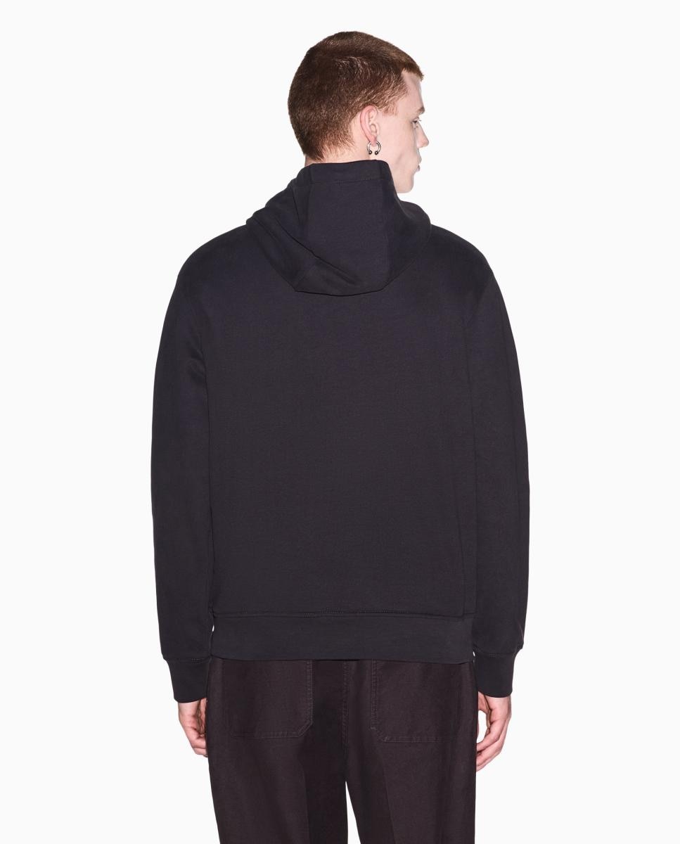 Sweatshirt com Logótipo College e Capuz Castanho-2