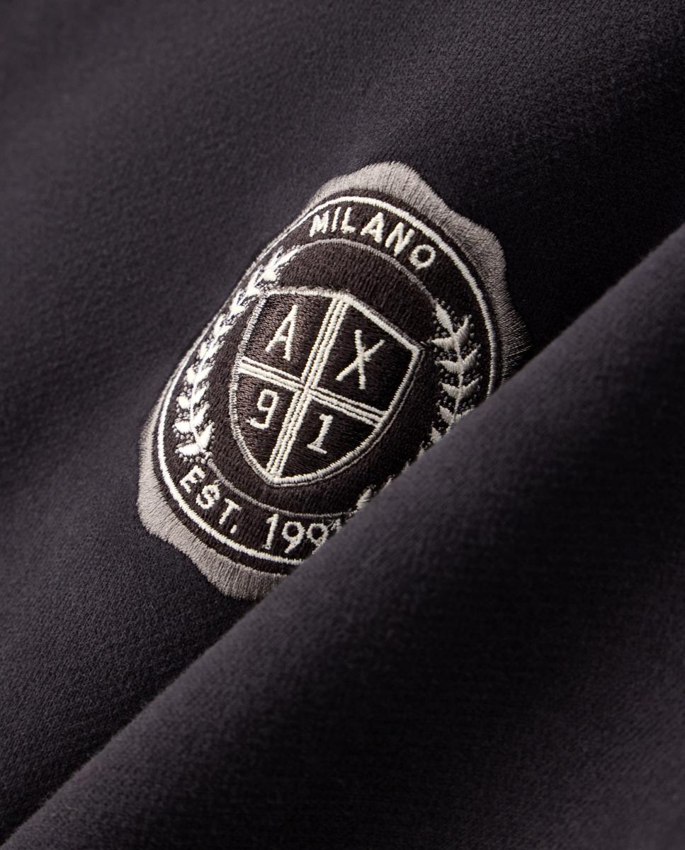 Sweatshirt com Logótipo College e Capuz Castanho-5