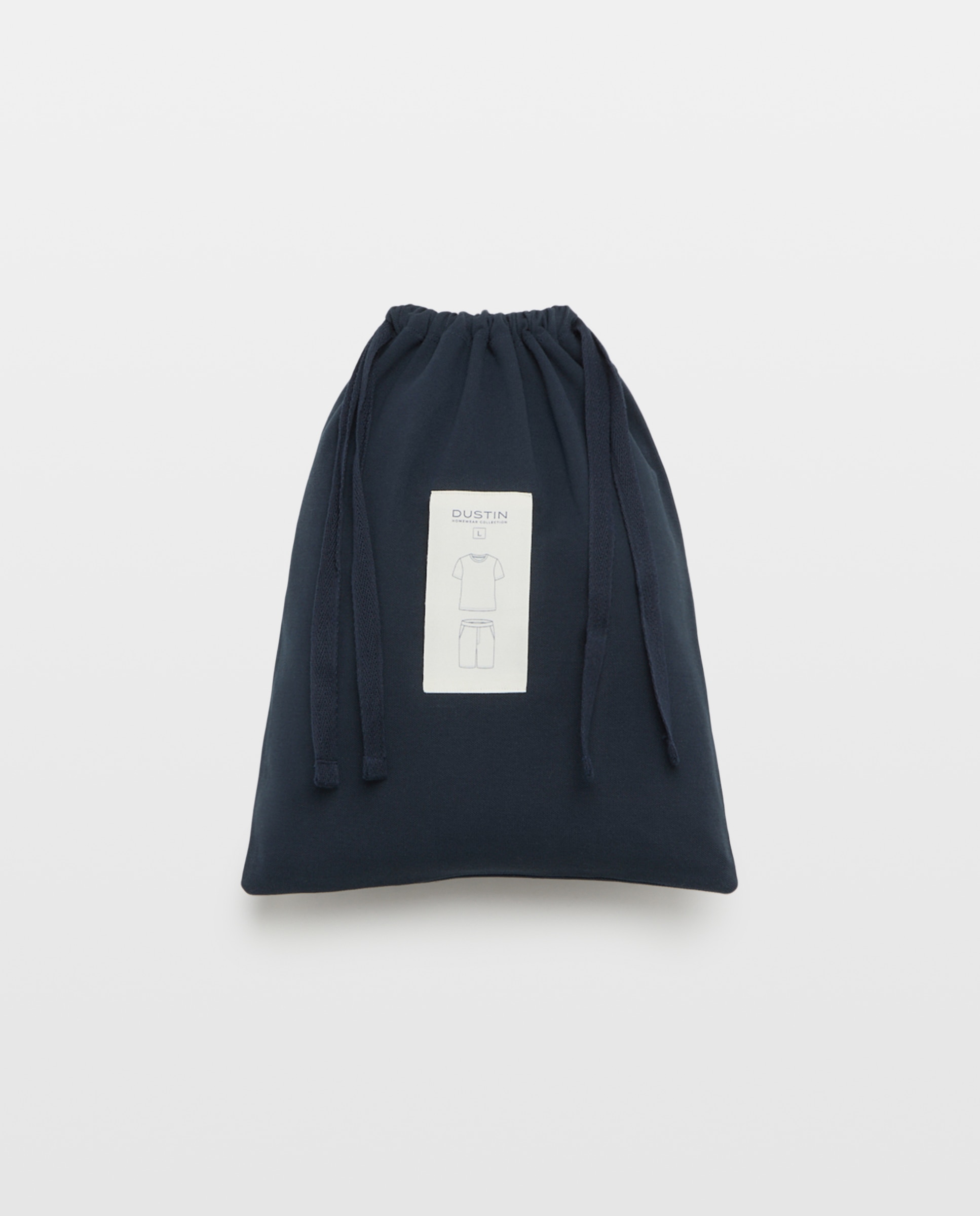 Pijama corto liso hombre. - Dustin - Azul marino Azul marino-5