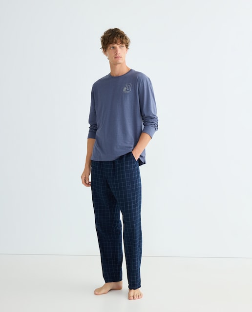 Imagen 0 de Pijama largo mixto franela hombre
