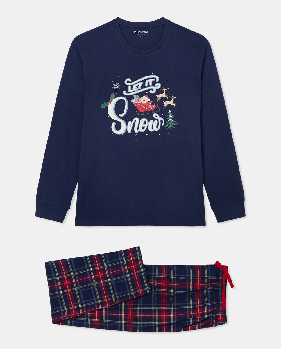 Pijama Natal Azul-marinho-3