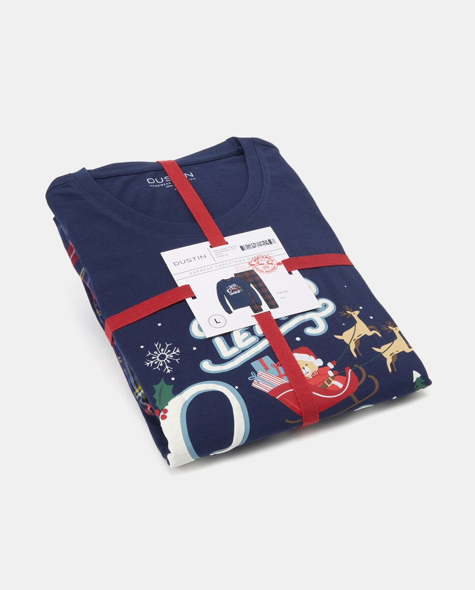 Pijama Natal Azul-marinho-5