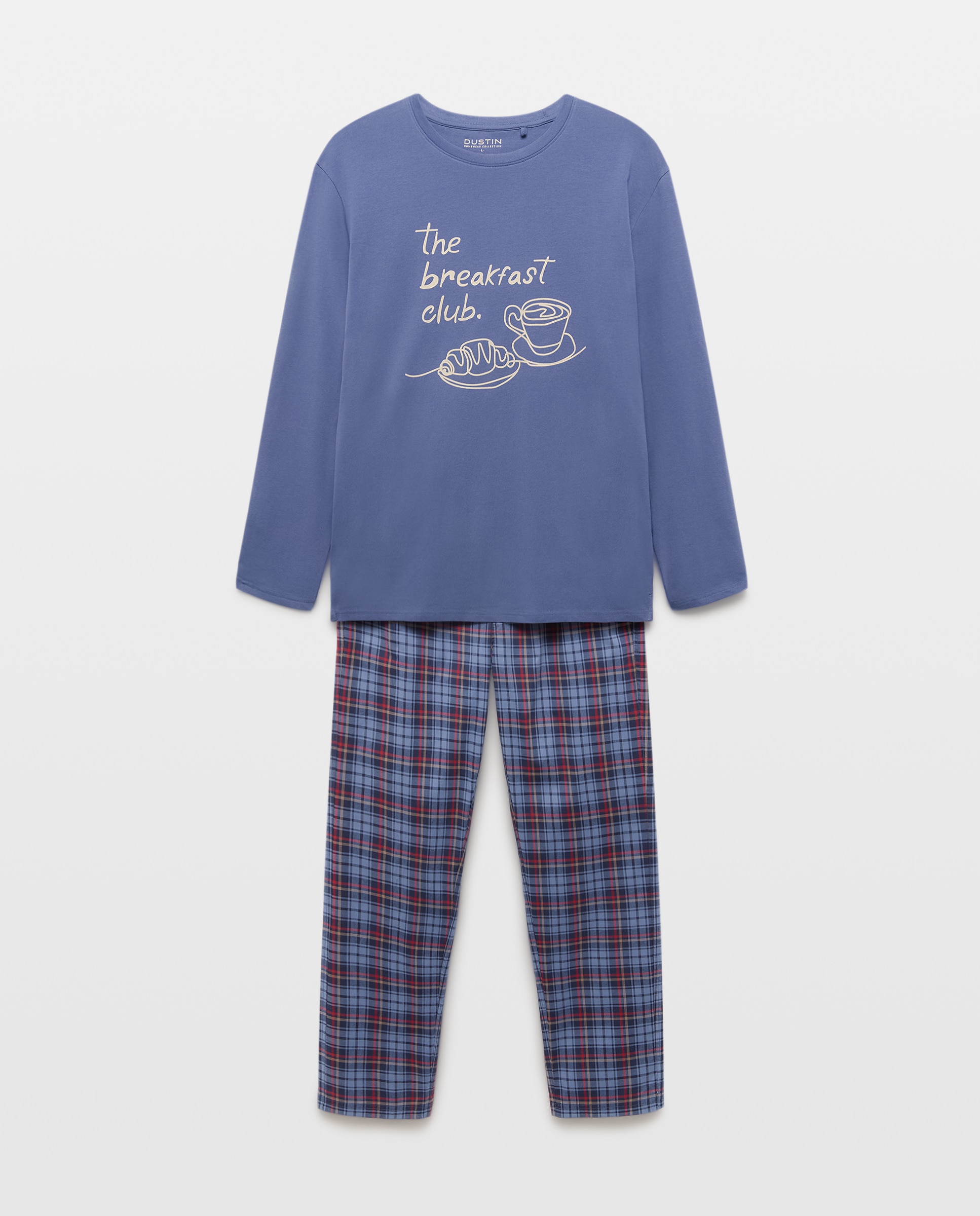 Pijama largo mixto fantasía de hombre - Dustin - Burdeos Burdeos-4