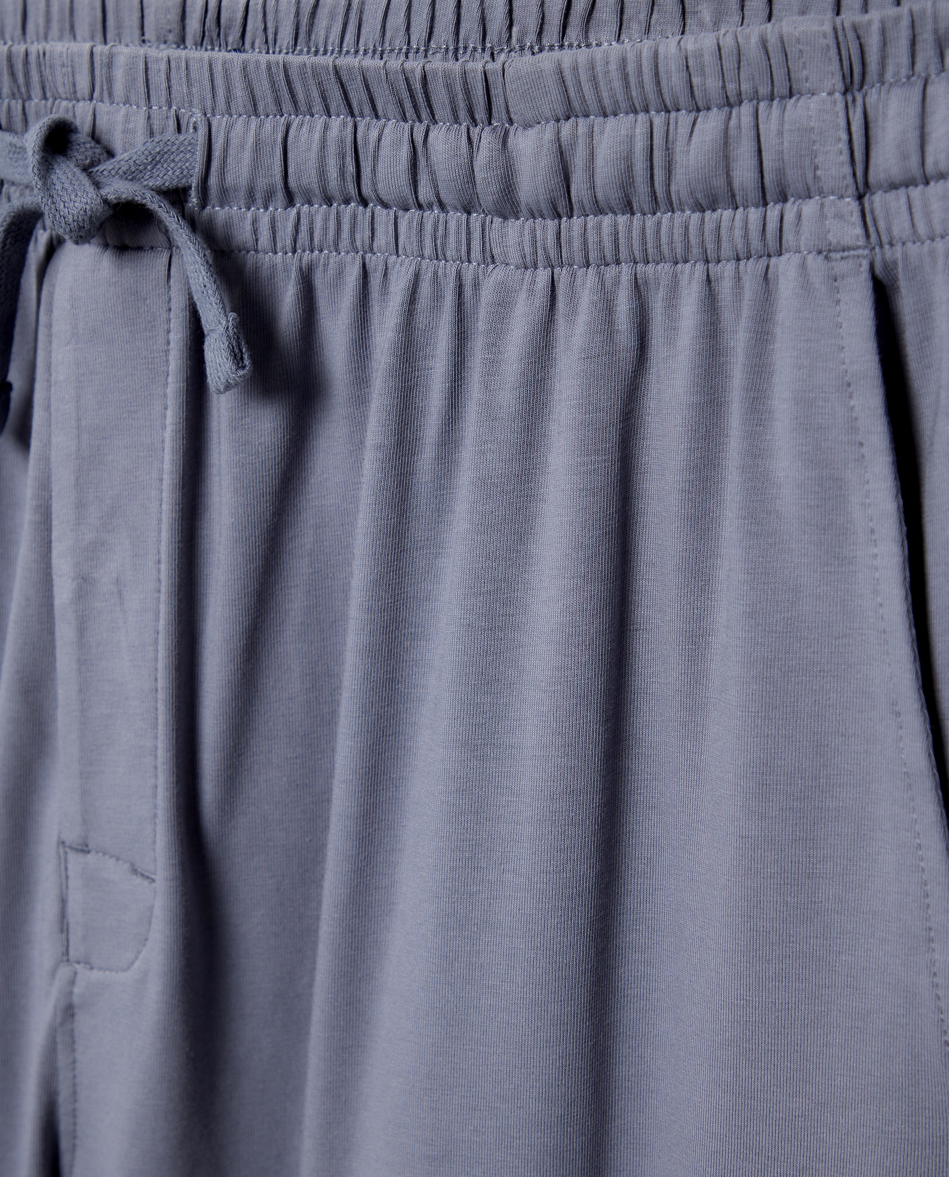 Pantalon largo de punto liso algodón - Dustin - elastano de hombre - Azul claro Azul claro-5