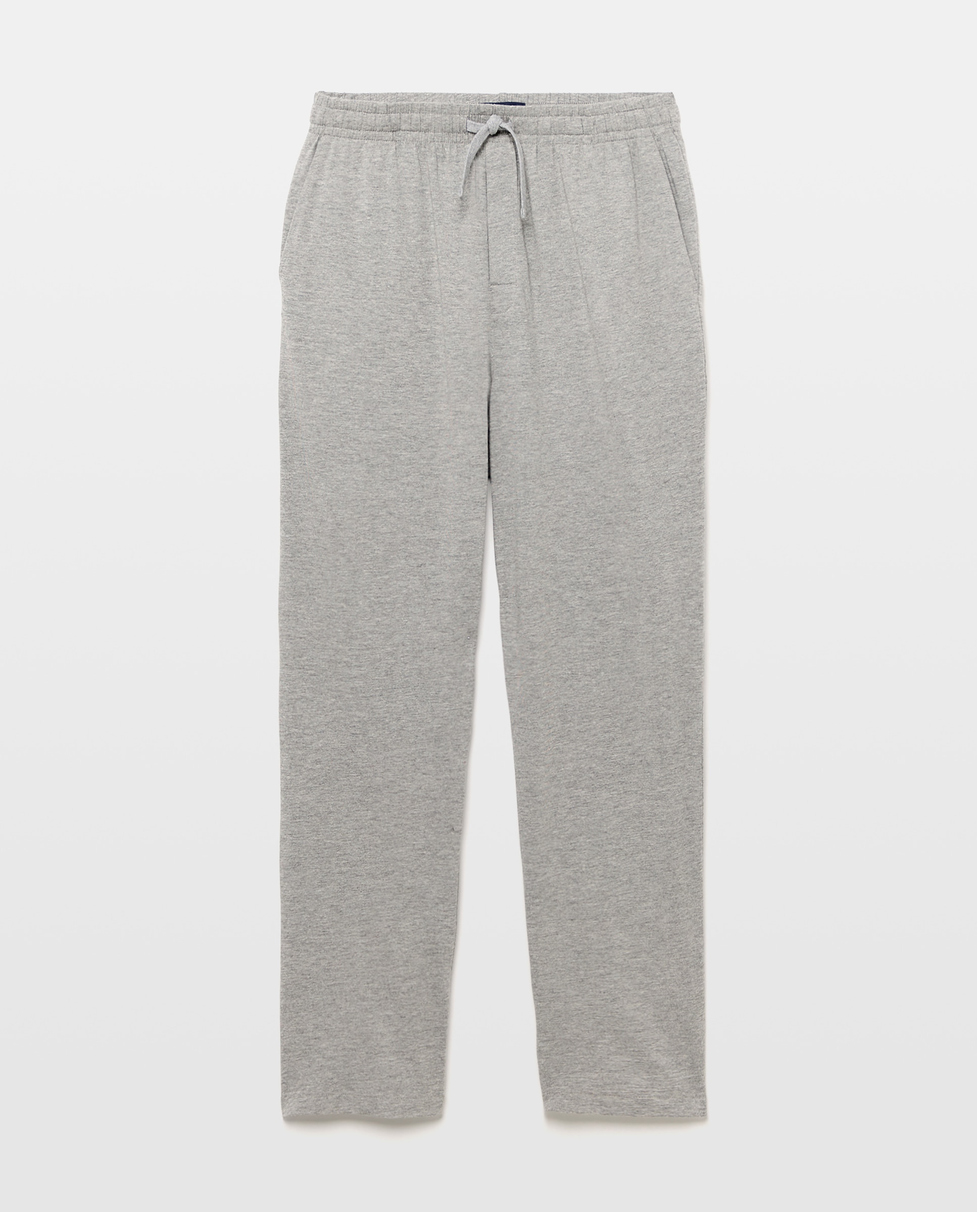 Calças de Pijama de Algodão Elastano Cinzento-claro-4
