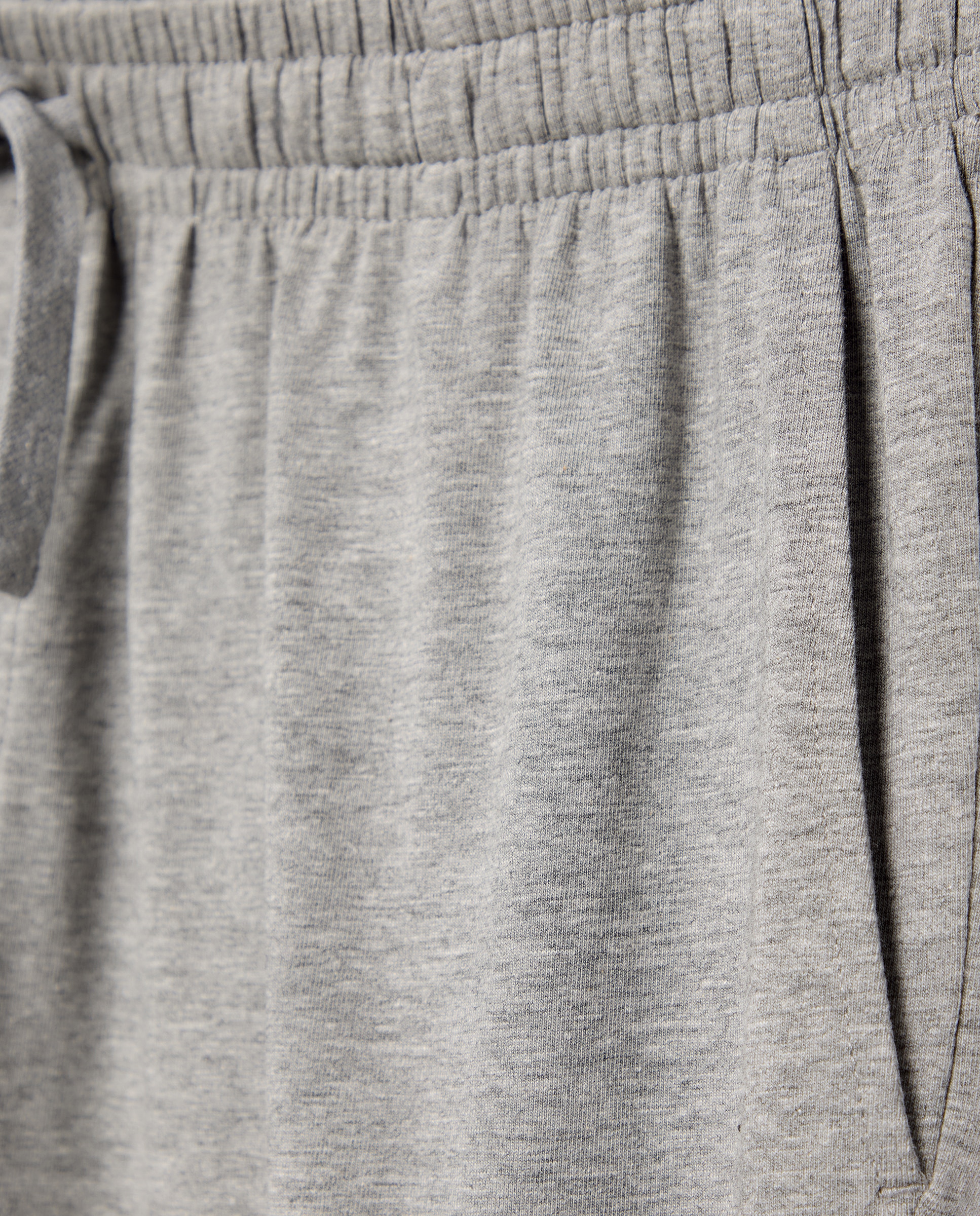 Calças de Pijama de Algodão Elastano Cinzento-claro-5