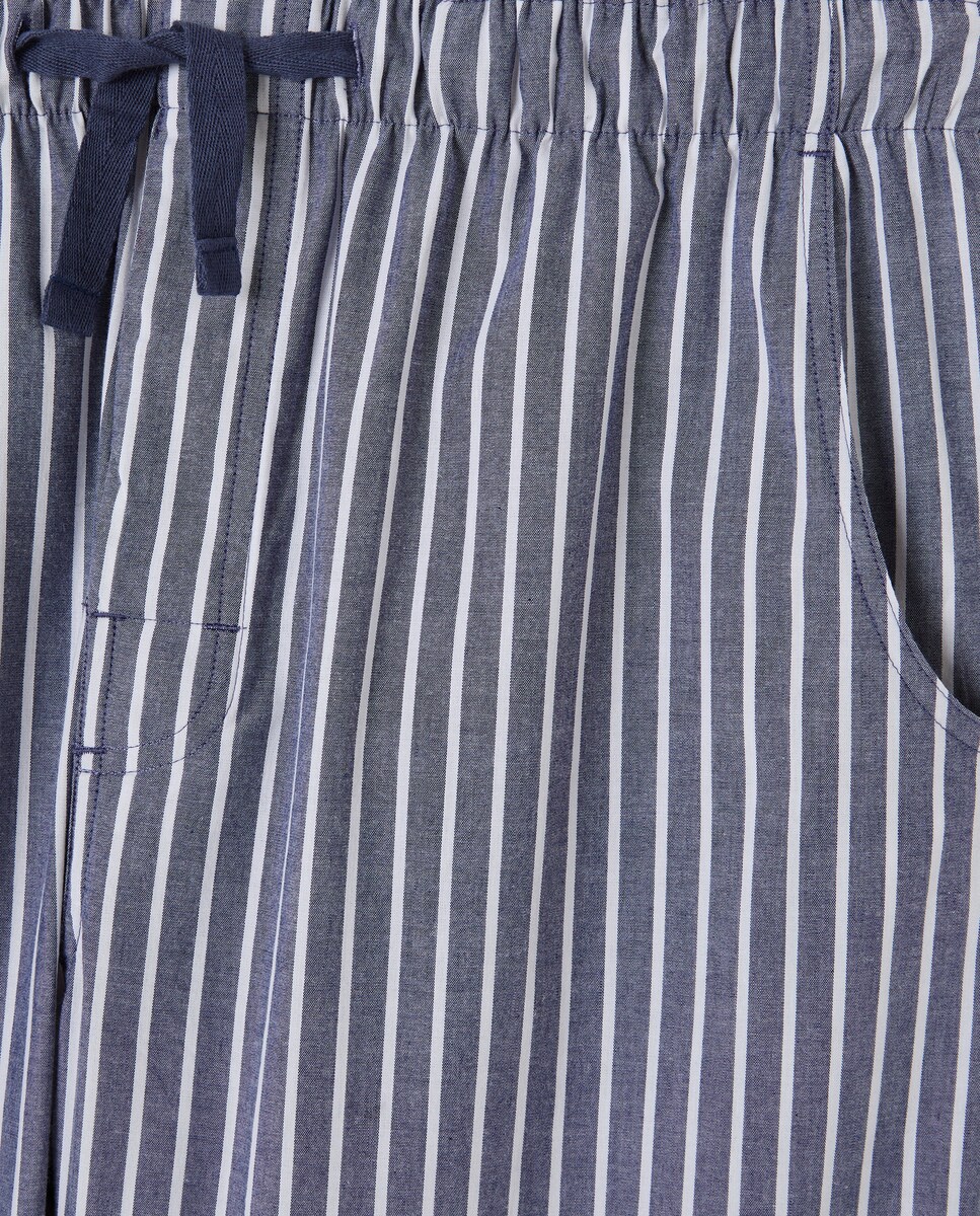 Calças de Pijama Azul-marinho-5