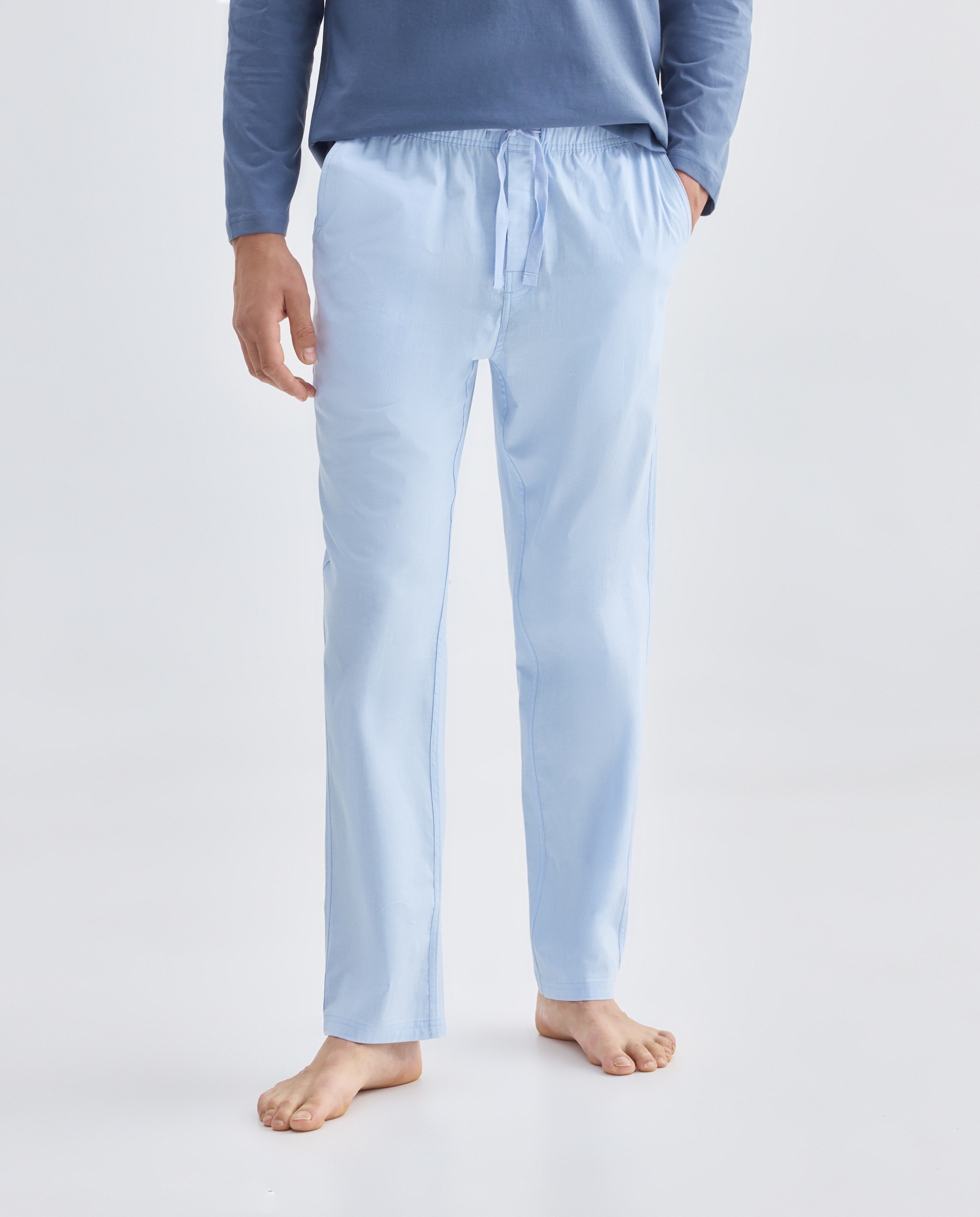Calças de Pijama Azul-claro-2