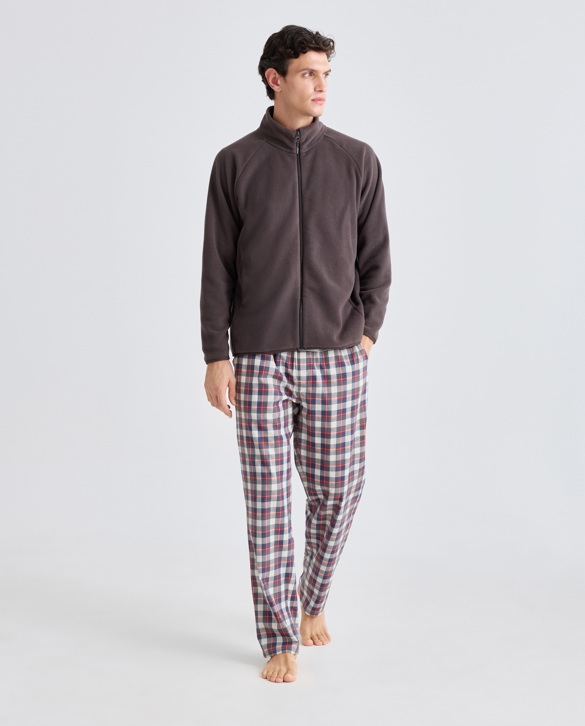 Imagen 0 de Pantalón pijama largo hombre Gris claro