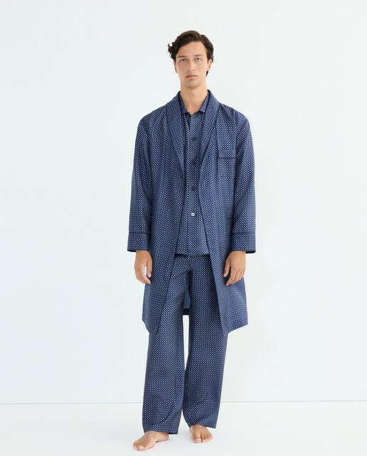 Imagem 0 de Robe de Seda com Desenho de Gravata