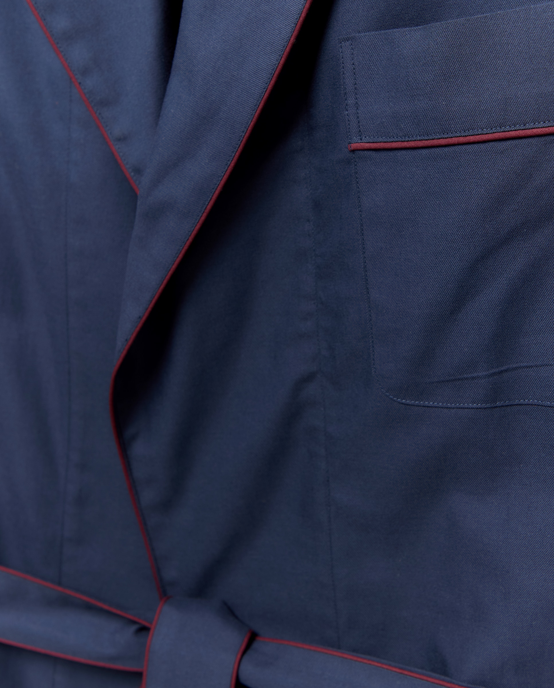 Robe Liso de Sarja Azul-marinho-5