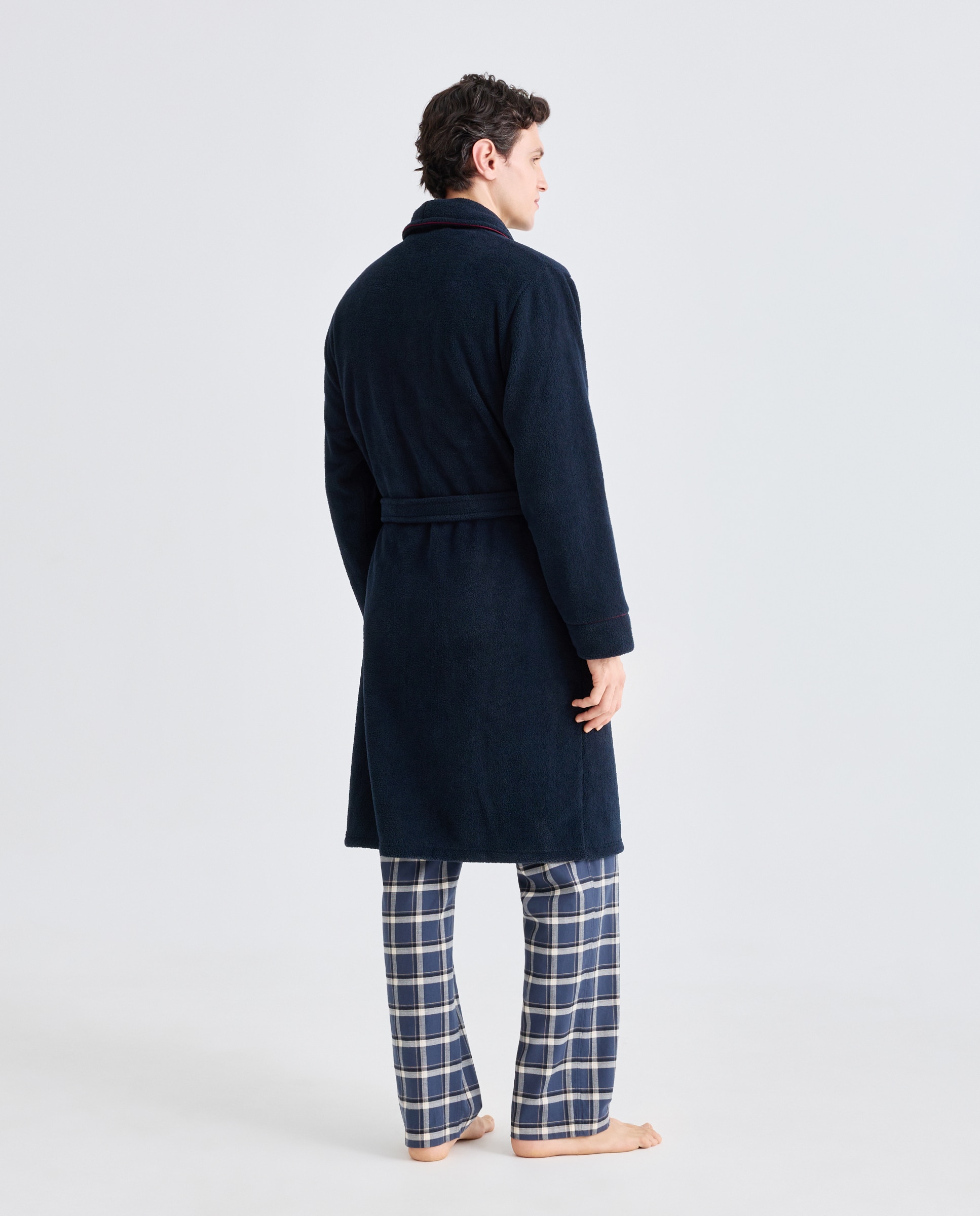 Robe Liso em Velour Azul-marinho-2