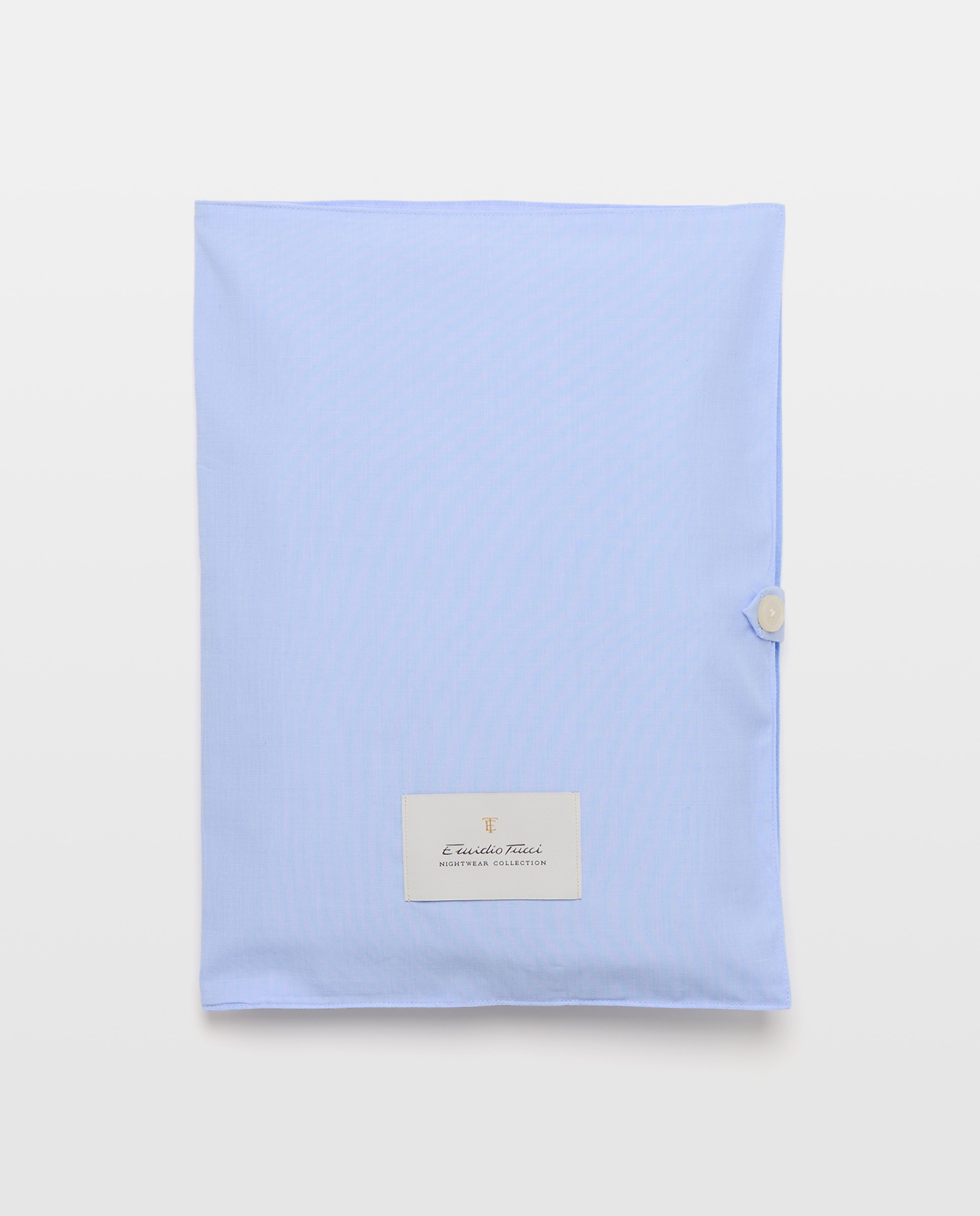 Pijama de Popelina Liso Azul-marinho-5