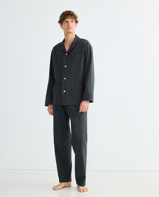 Imagem 0 de Pijama Liso de Flanela