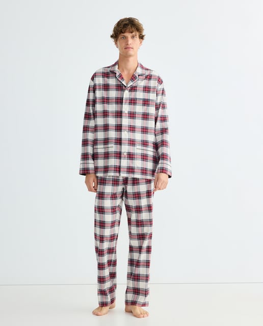 Imagem 0 de Pijama de Flanela aos Quadrados