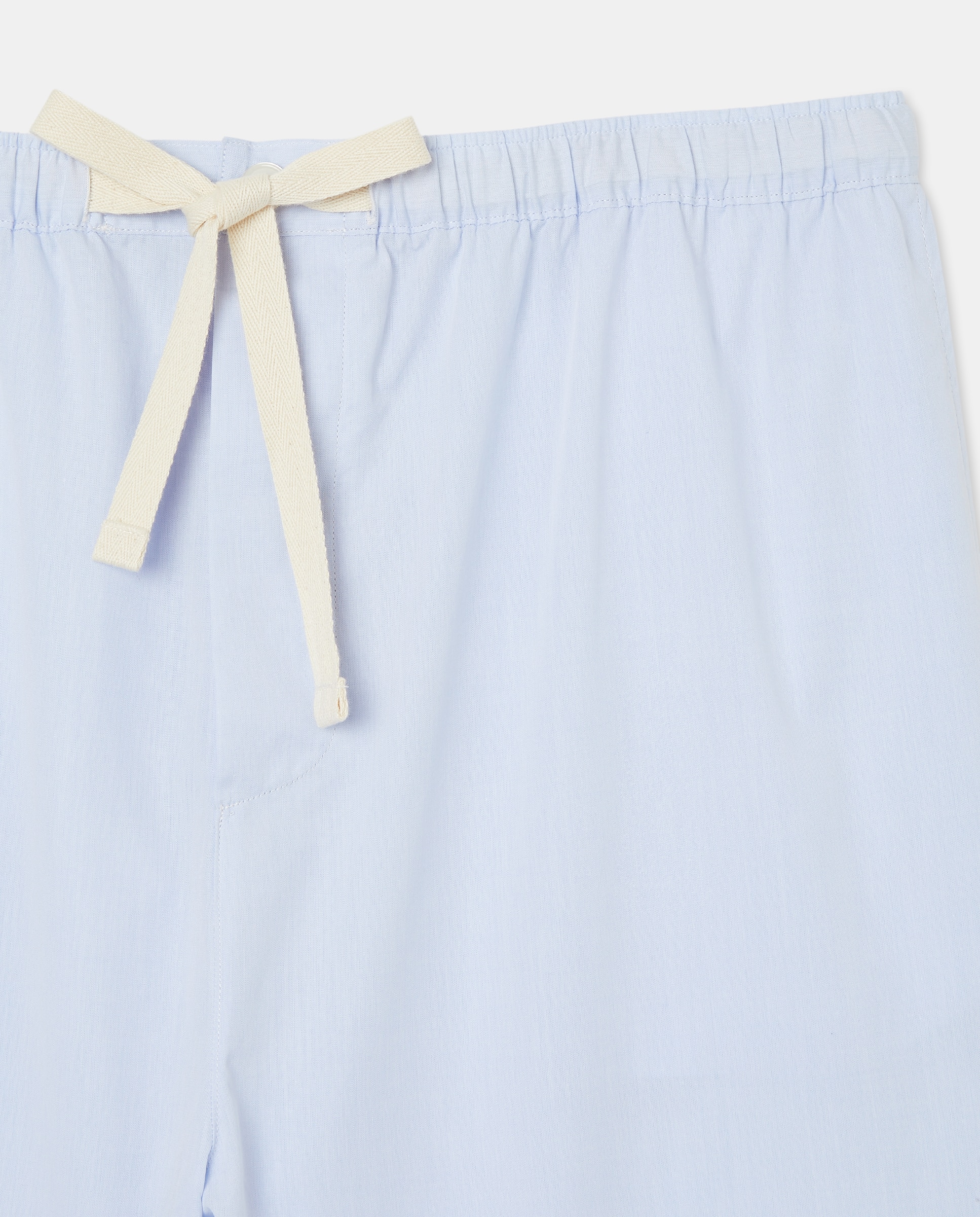 Calças Lisas de Pijama Azul-claro-5