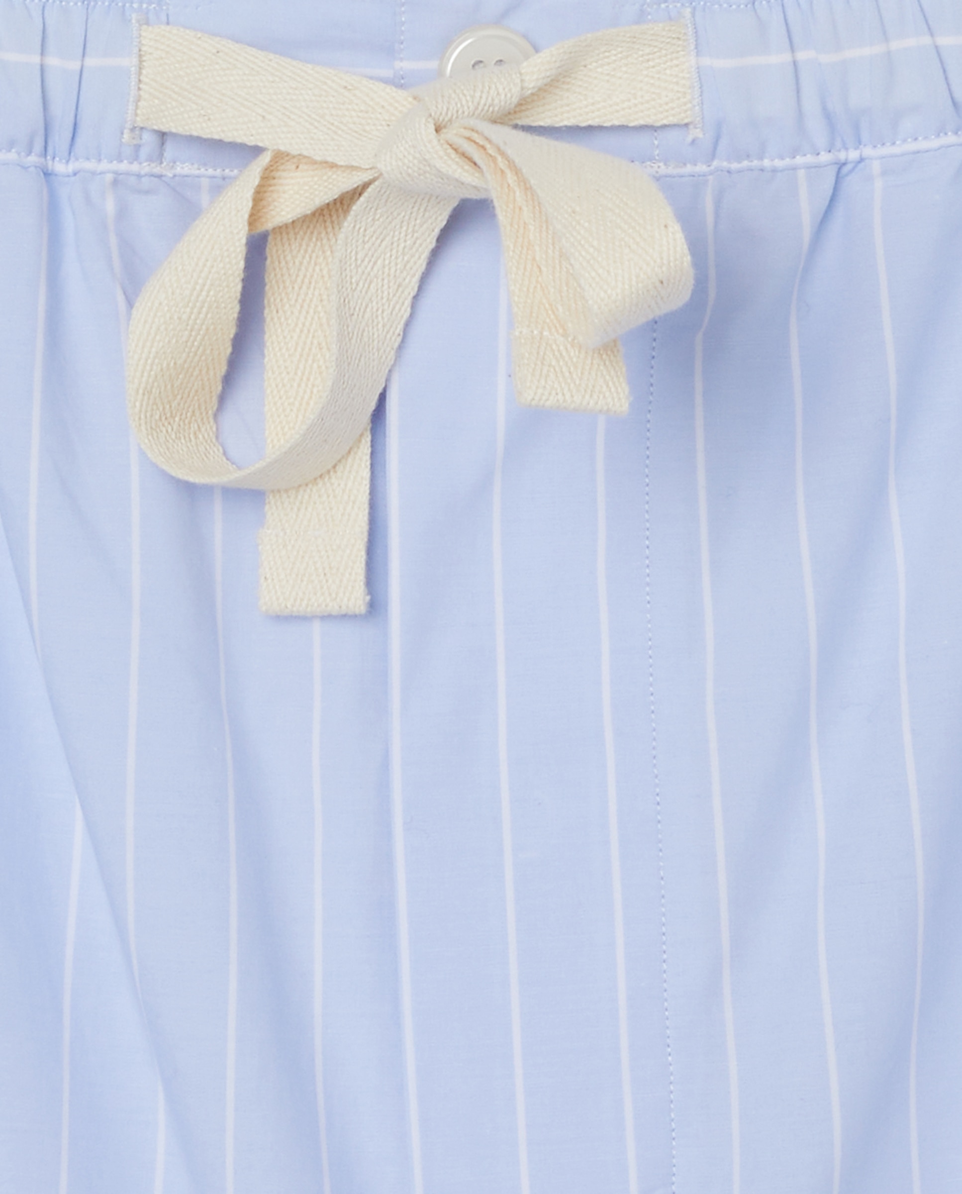 Calças de Pijama às Riscas Azul-claro-5