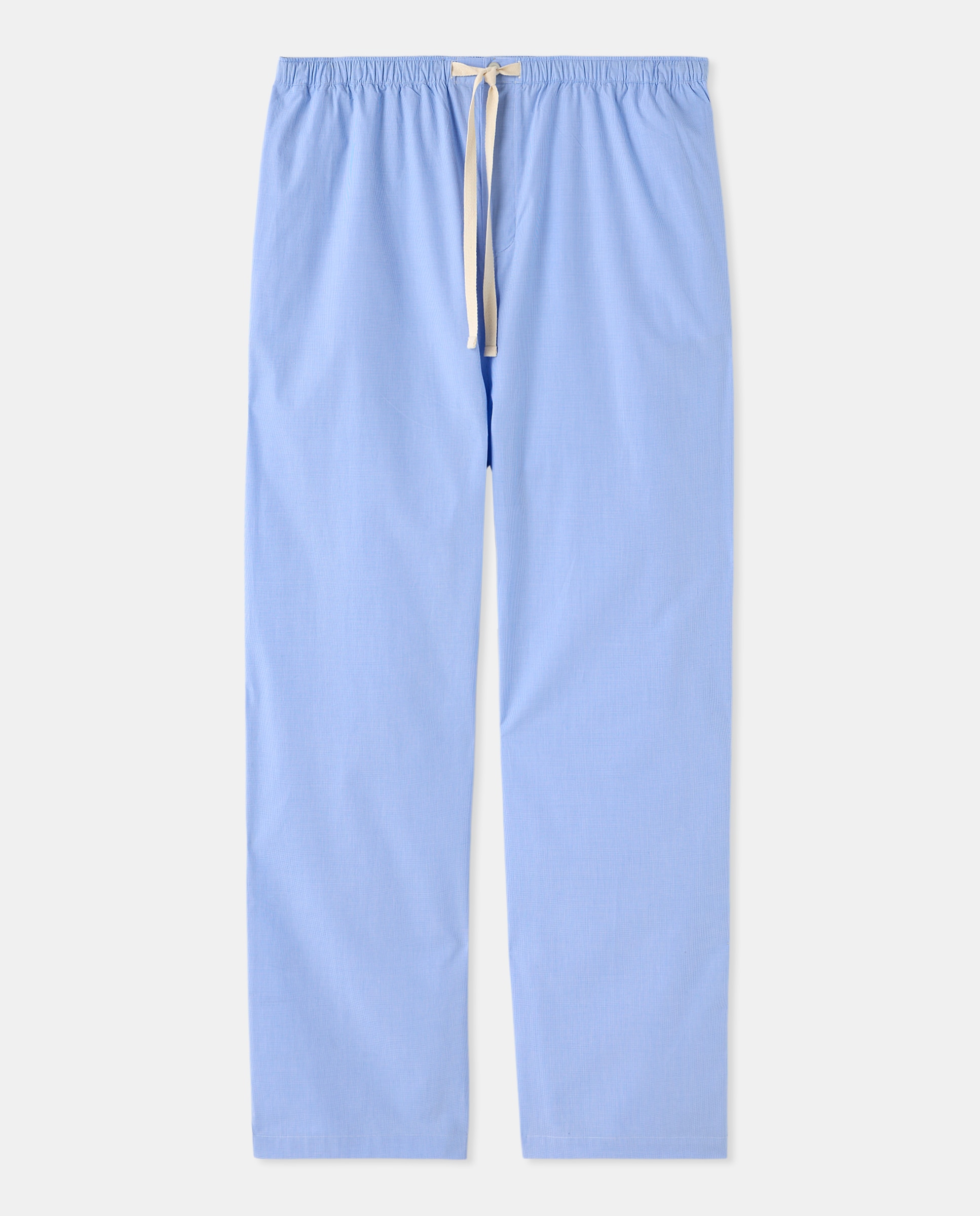 Calças de Pijama aos Quadrados Azul-claro-4