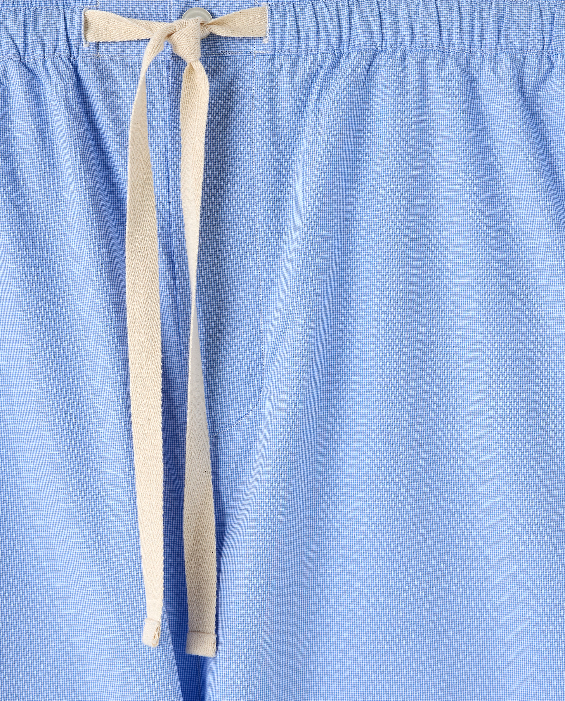 Calças de Pijama aos Quadrados Azul-claro-5