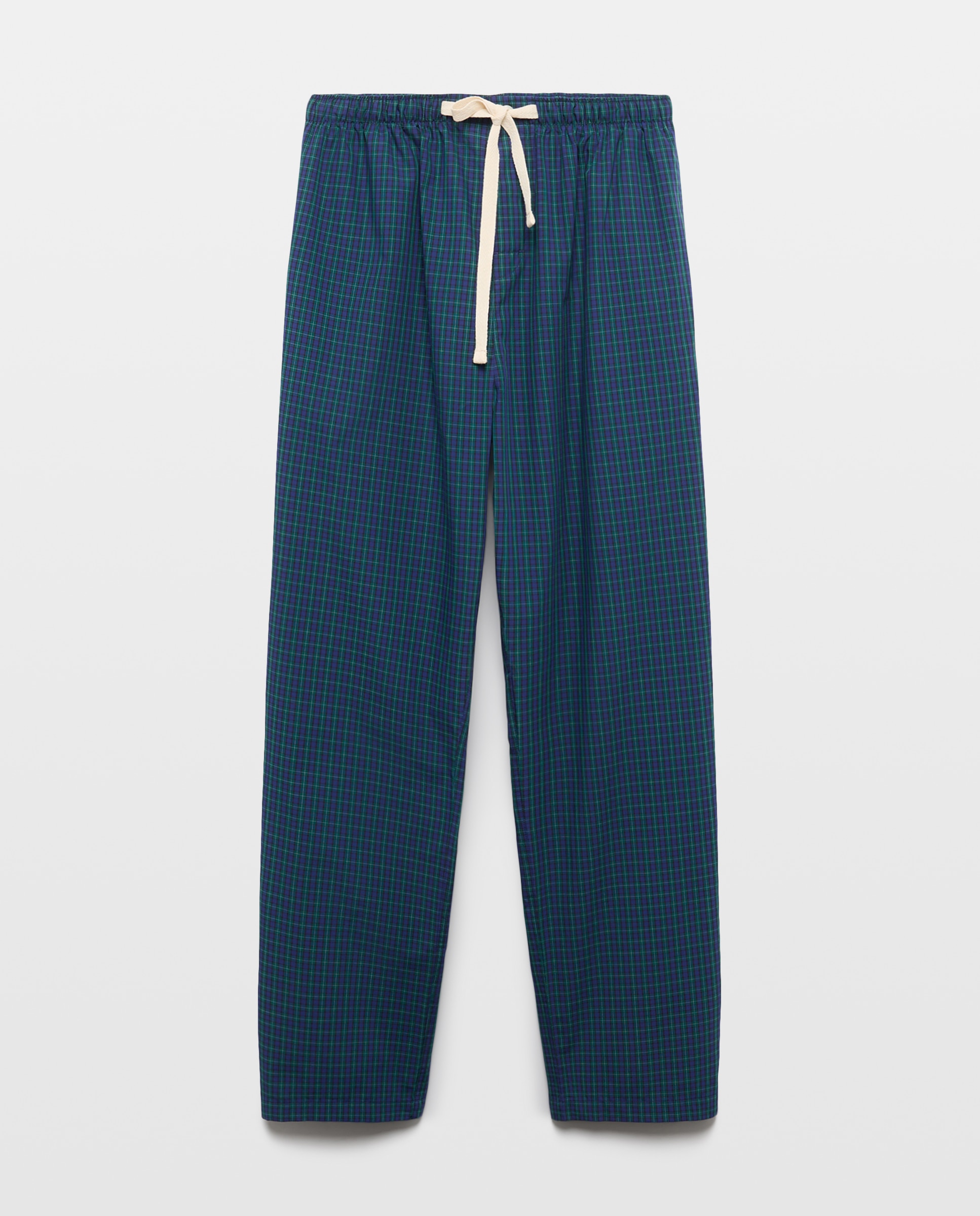 Imagem 0 de Calças de Pijama de Sarja de Algodão aos Quadrados