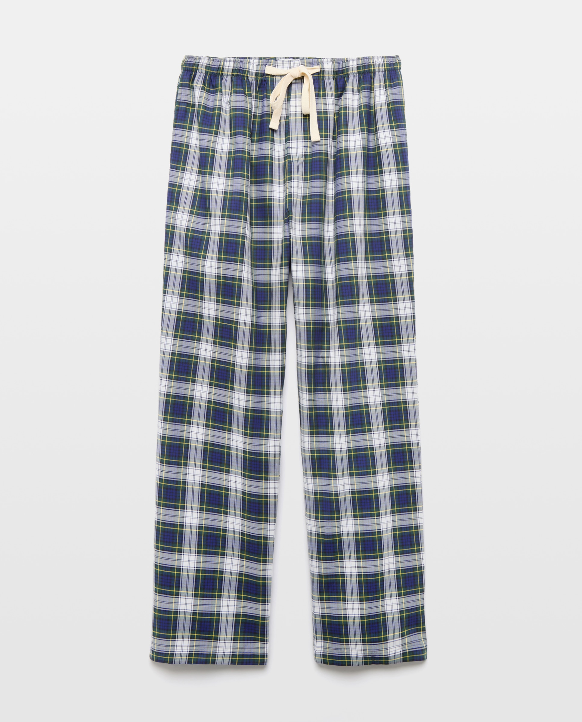 Imagem 0 de Calças de Pijama de Sarja de Algodão aos Quadrados