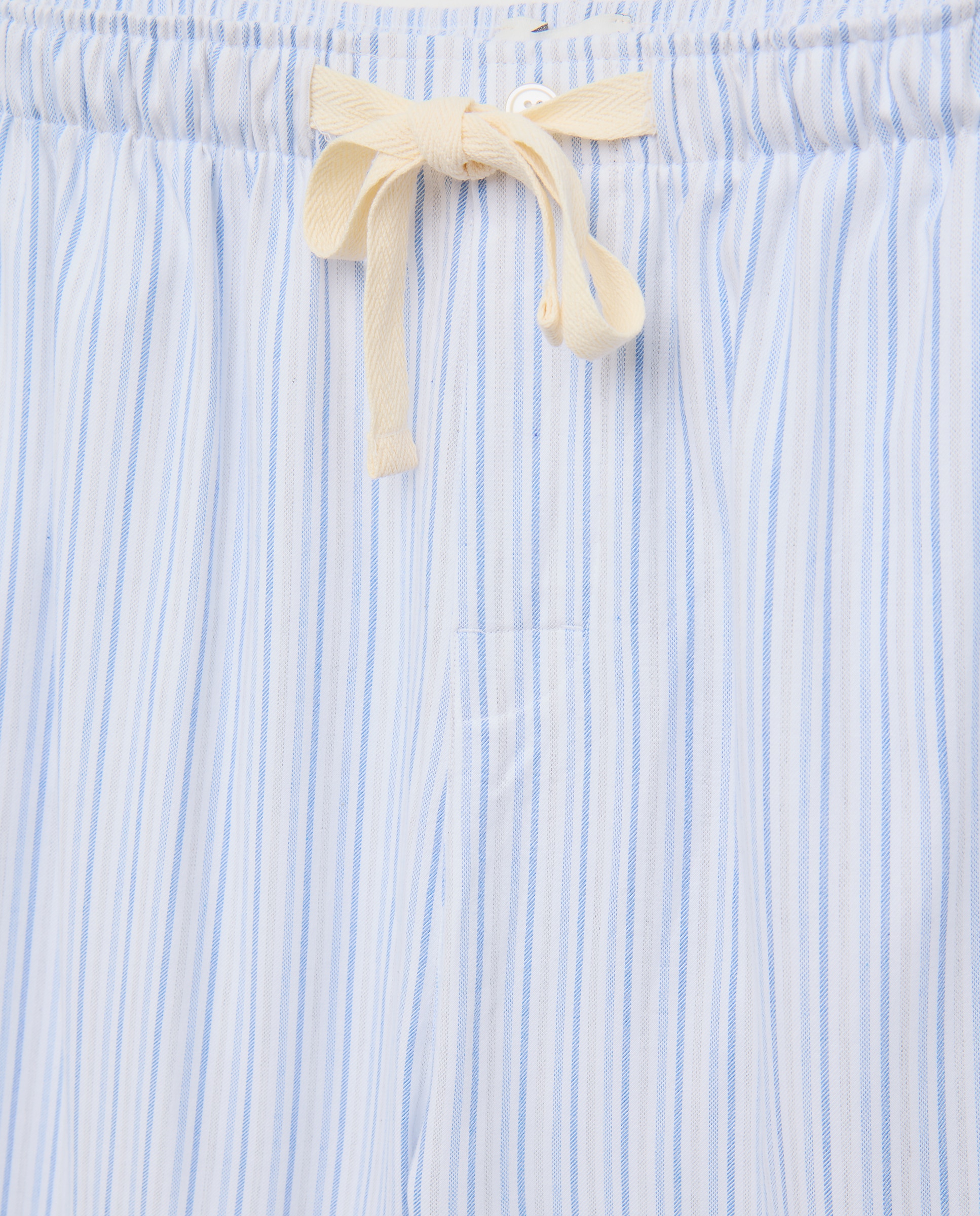 Pantalón largo de pijama franela rayas 100% algodón sostenible hombre - Emidio Tucci - Blanco Blanco-5