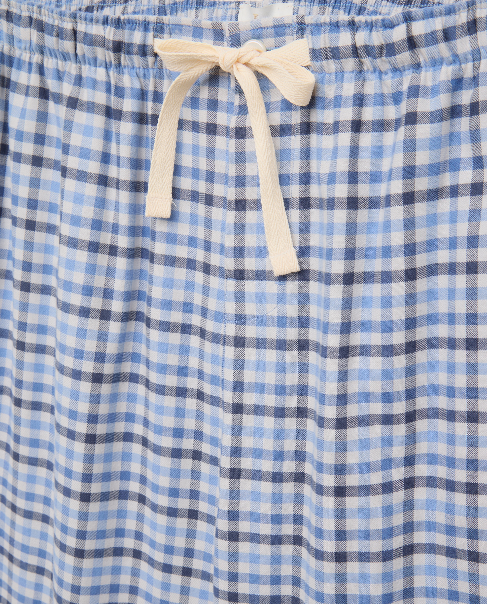 Pantalón largo de pijama franela vichy 100% algodón sostenible hombre - Emidio Tucci - Azul marino Azul marino-5