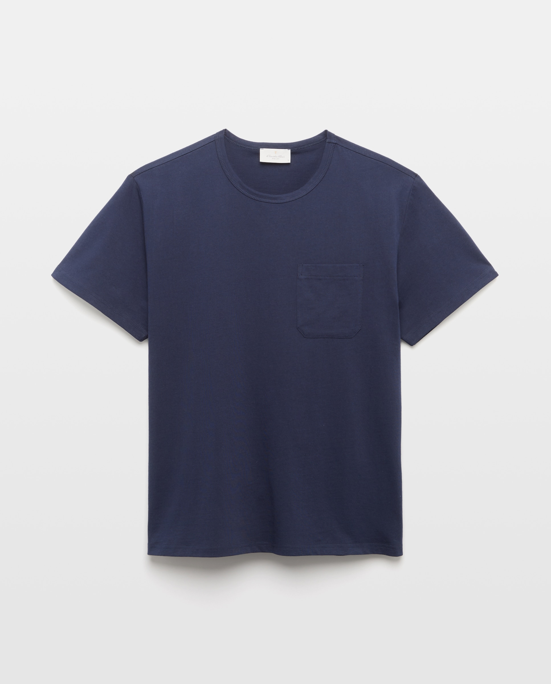 Camisola de Pijama com Algodão Sustentável Azul-marinho-4