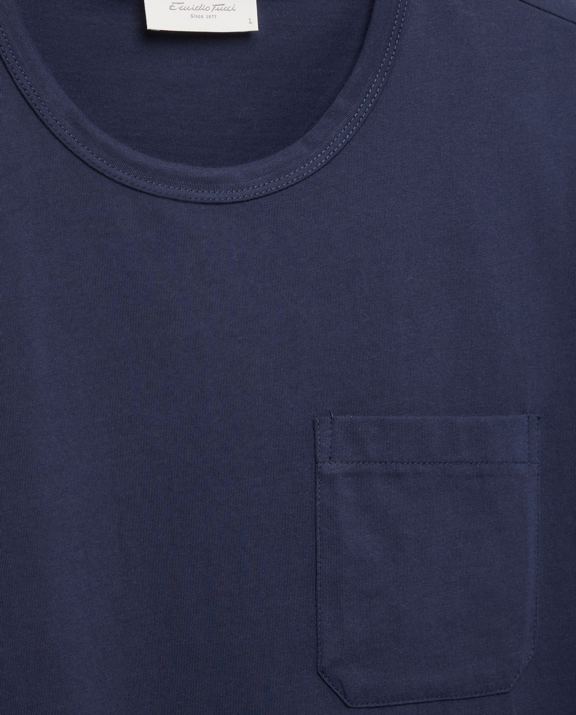 Camisola de Pijama com Algodão Sustentável Azul-marinho-5