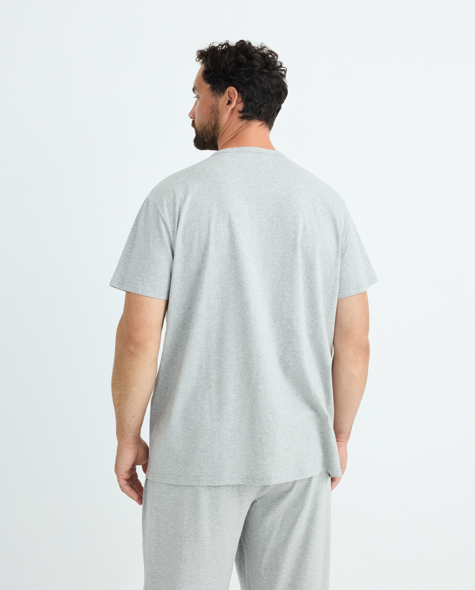 Camisola de Pijama com Algodão Sustentável 820 Cinzento Médio-3