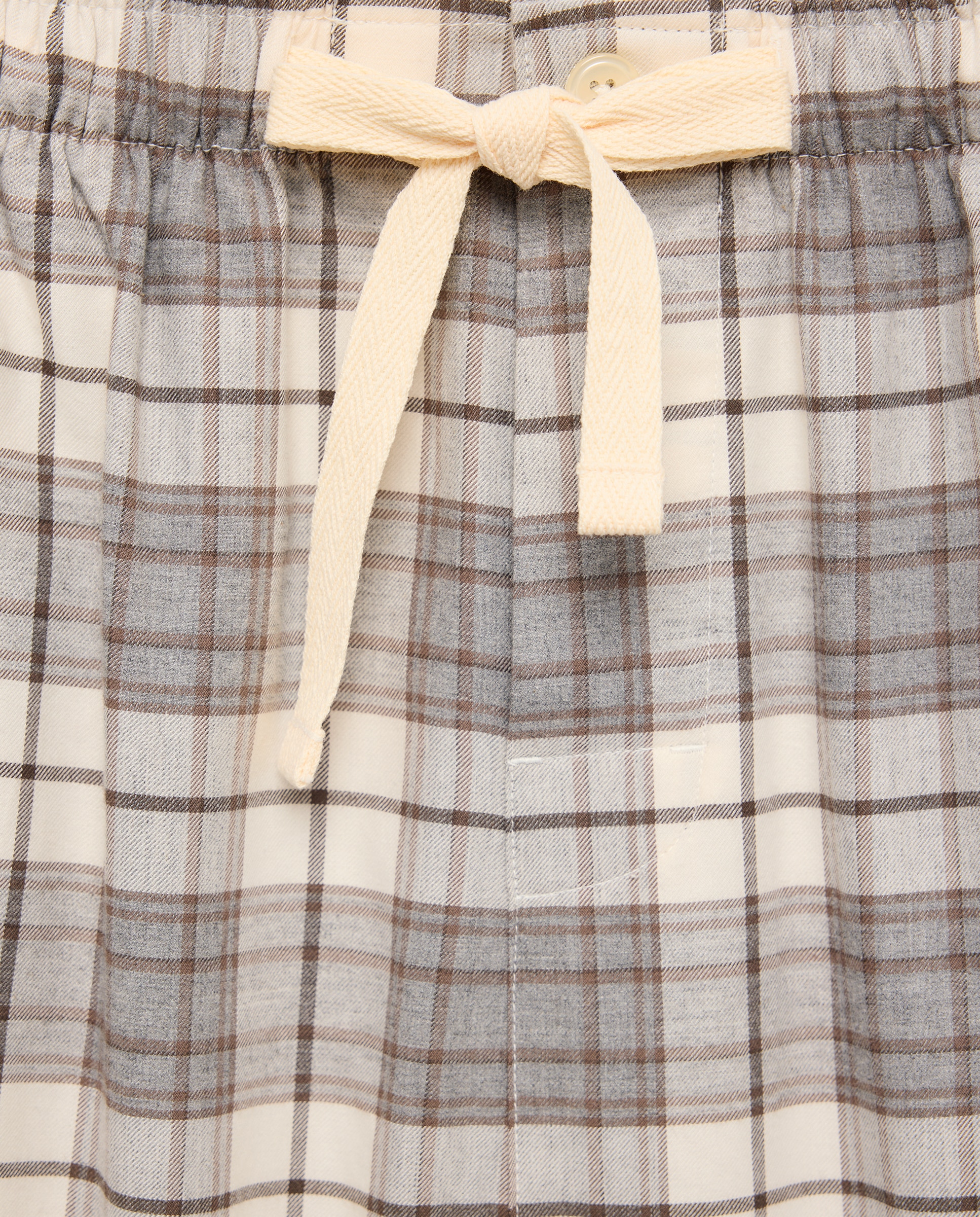 Pijama cuadros viyela 100% algodón sostenible hombre - Emidio Tucci - Beige Beige-4