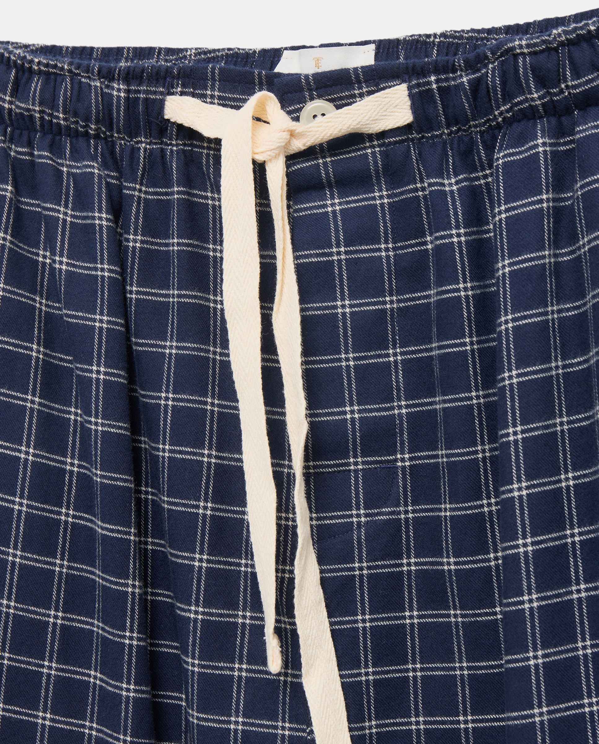 Pijama de cuadros franela 100% algodón sostenible hombre - Emidio Tucci - Azul marino Azul marino-4