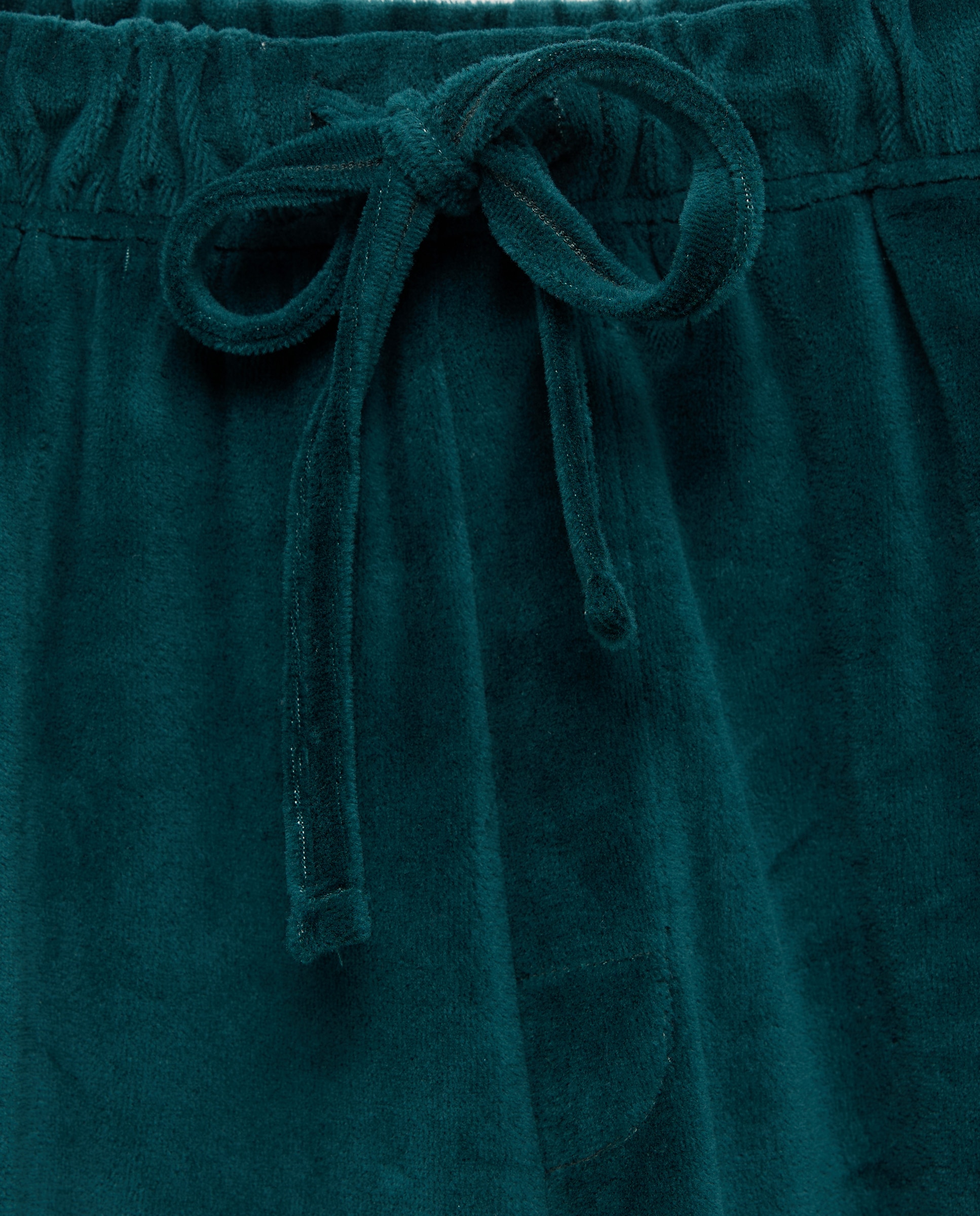 Pijama às Riscas de Malha Velour 520 Caqui-2