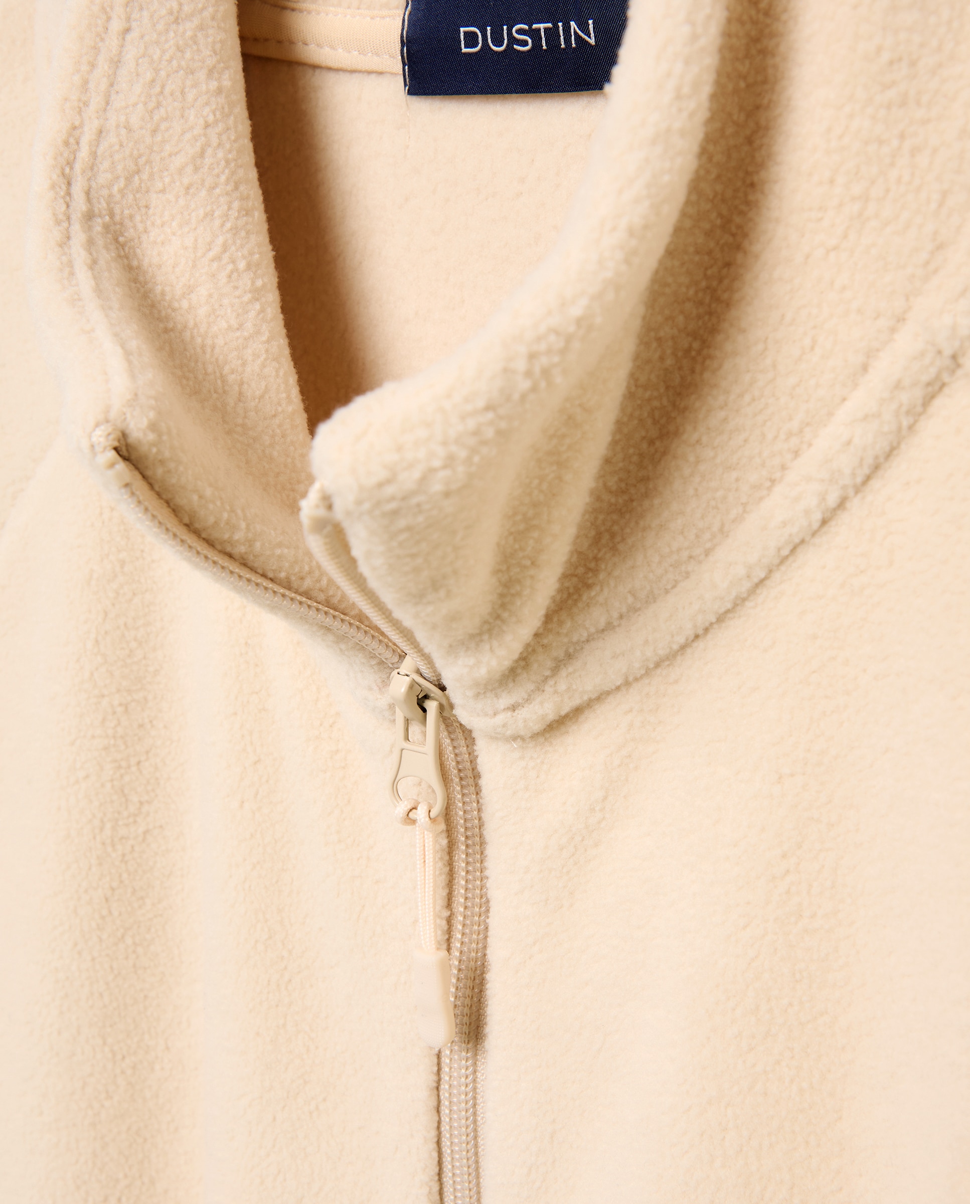 Chaqueta cremallera polar lisa de hombre - Dustin - Crudo Crudo-5