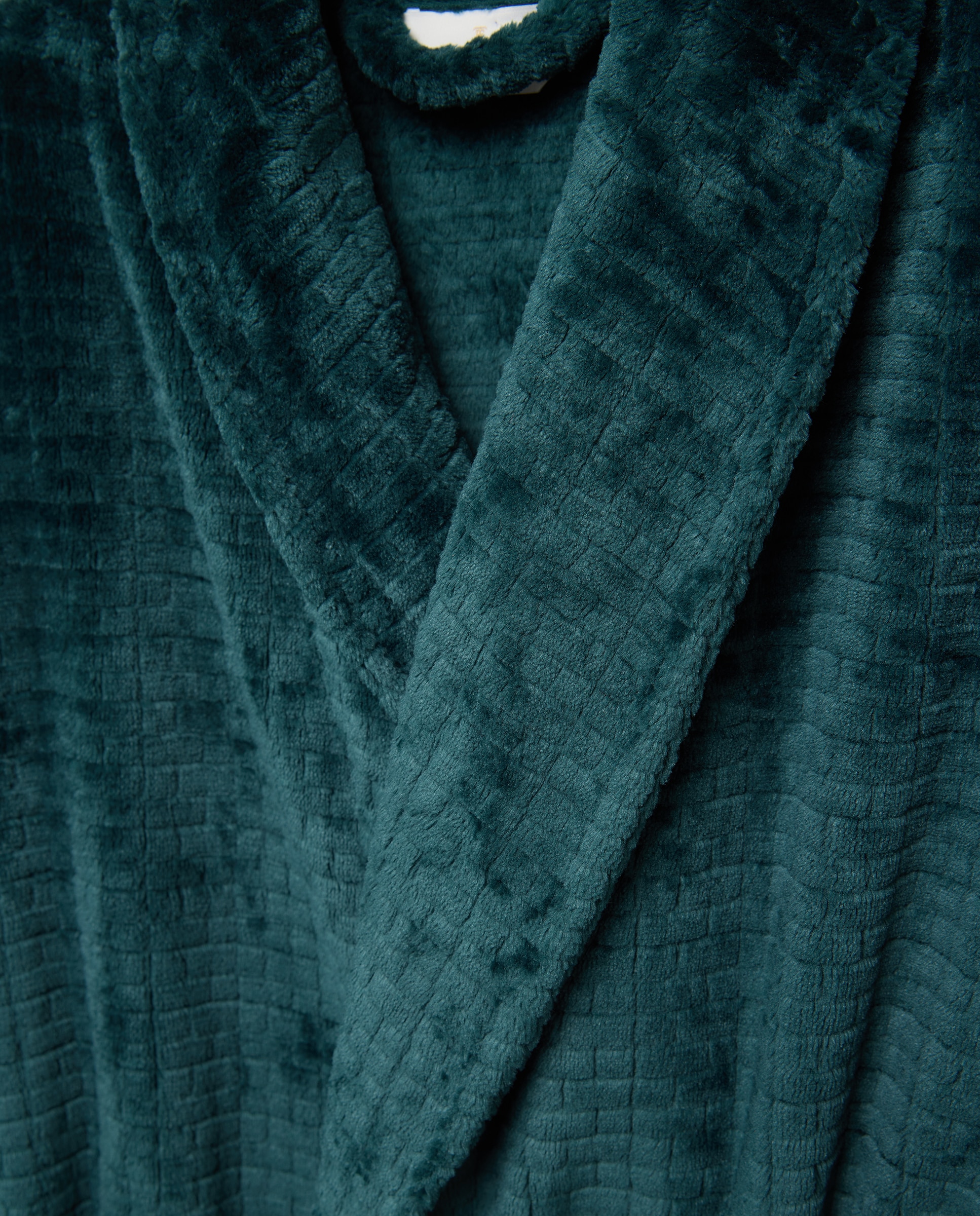 Robe em Velour com Estrutura Axadrezada Verde-2