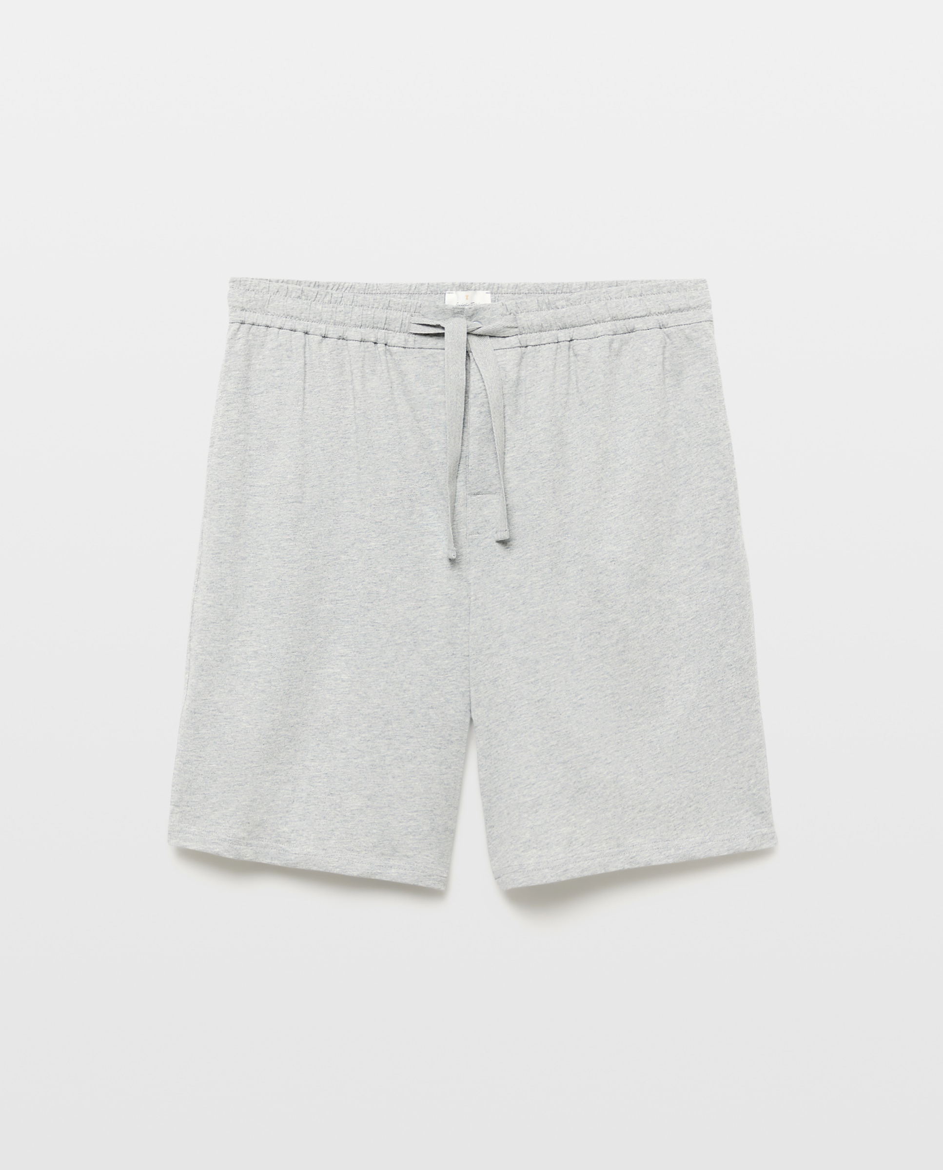 Calções de Pijama de Algodão Cinzento-4