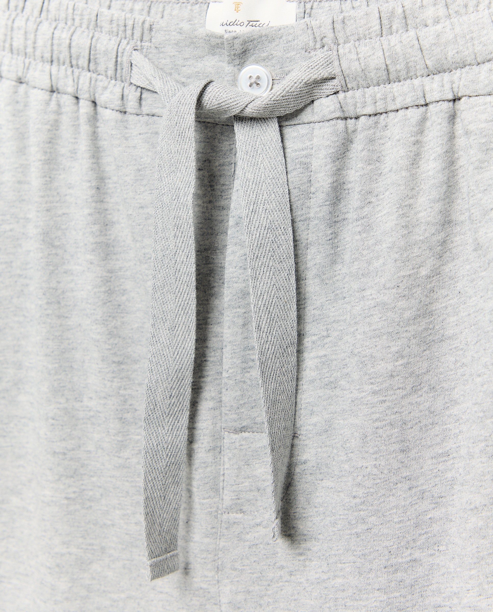 Calções de Pijama de Algodão Cinzento-5