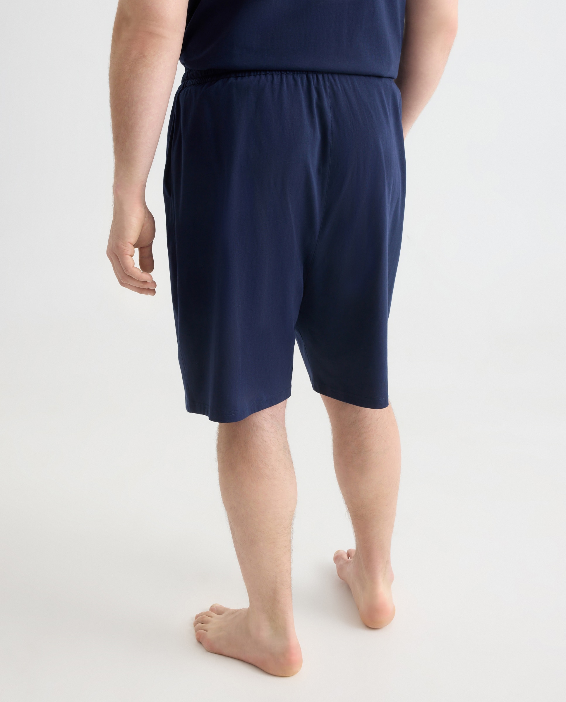 Calções de Pijama em Algodão Tamanhos Grandes Azul-marinho-3