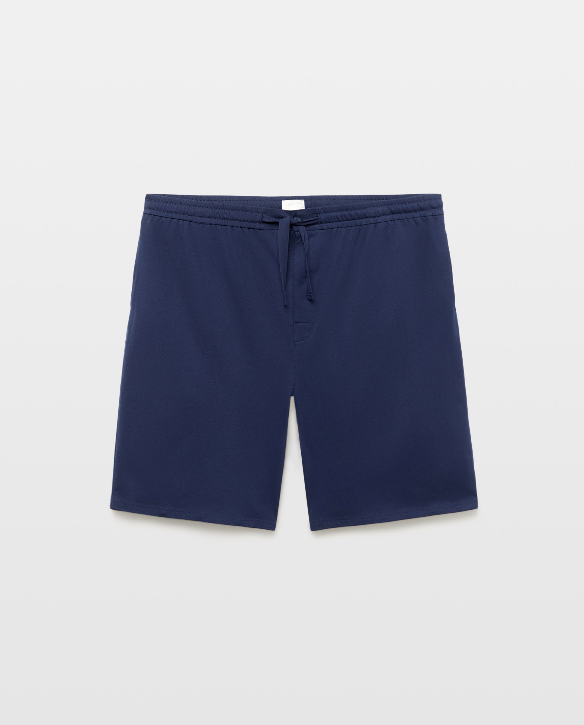 Calções de Pijama em Algodão Tamanhos Grandes Azul-marinho-4